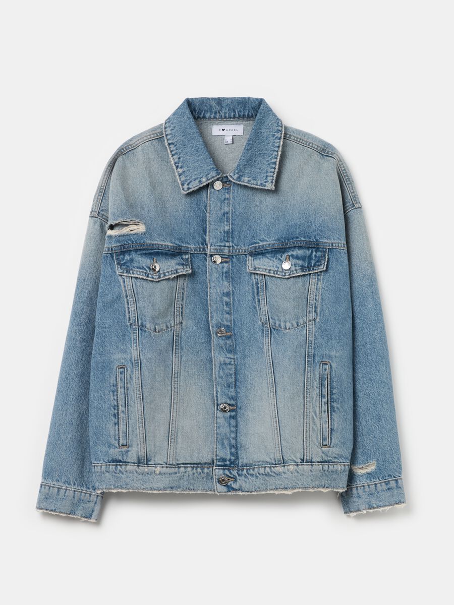 Denim jacket with abrasions_4