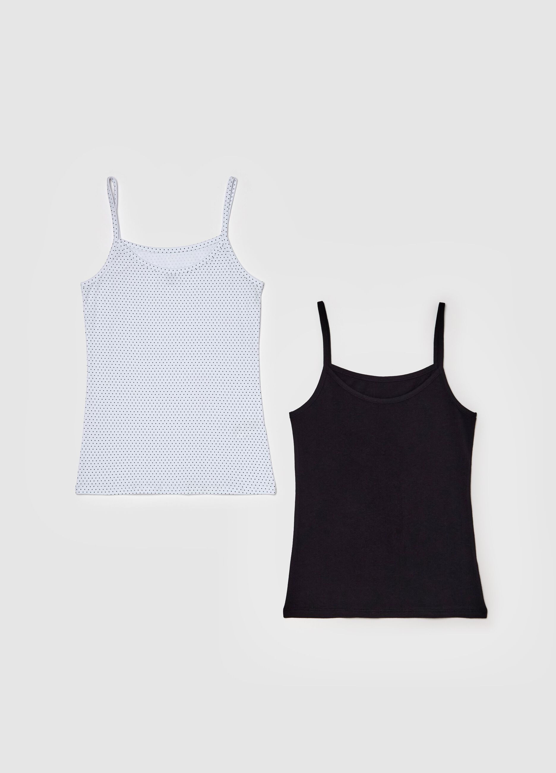 Two-pack organic cotton vests