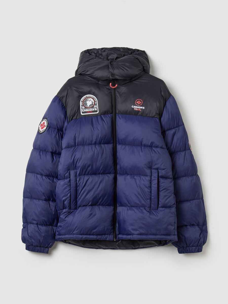 Canada Trail quilted down jacket with hood_4