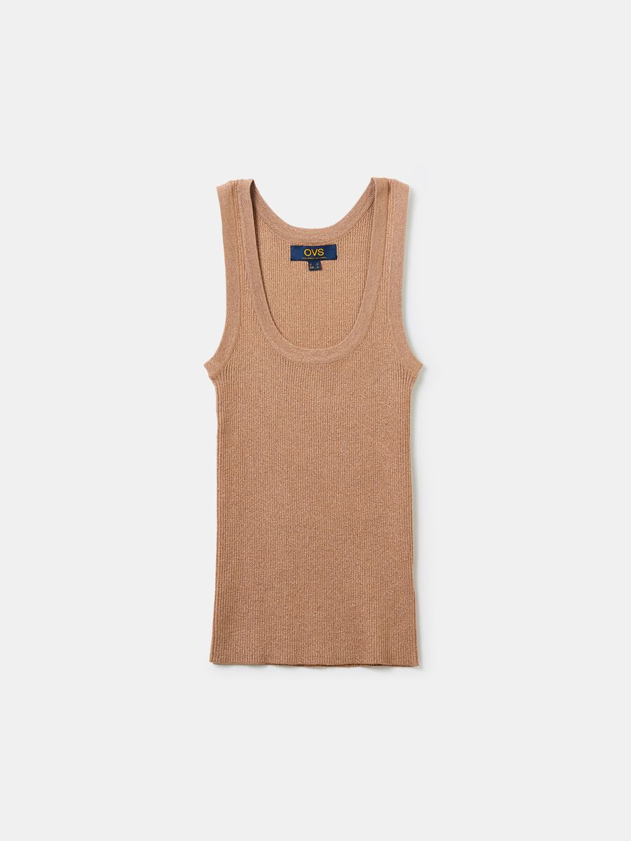Ribbed tank top with lurex_4