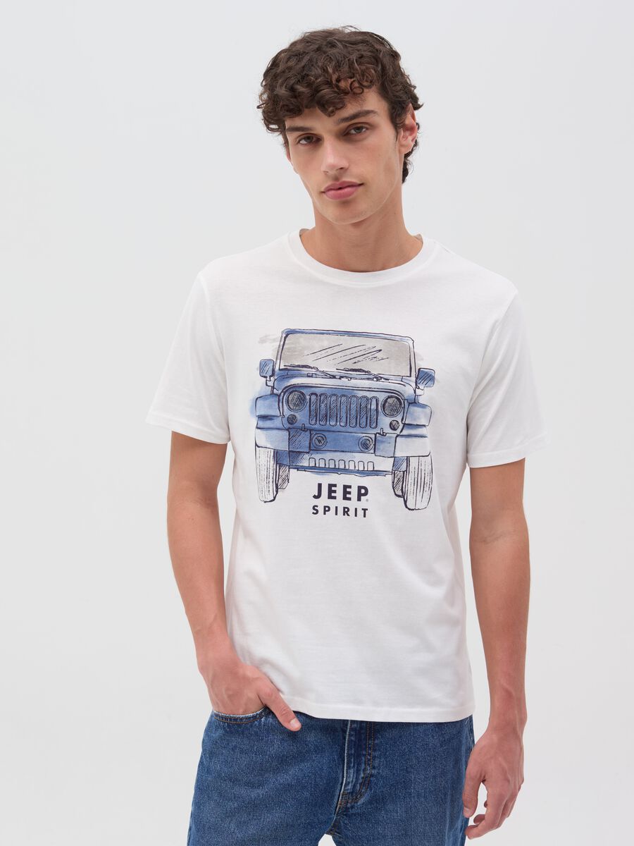 T-shirt in cotone stampa Jeep Spirit_1