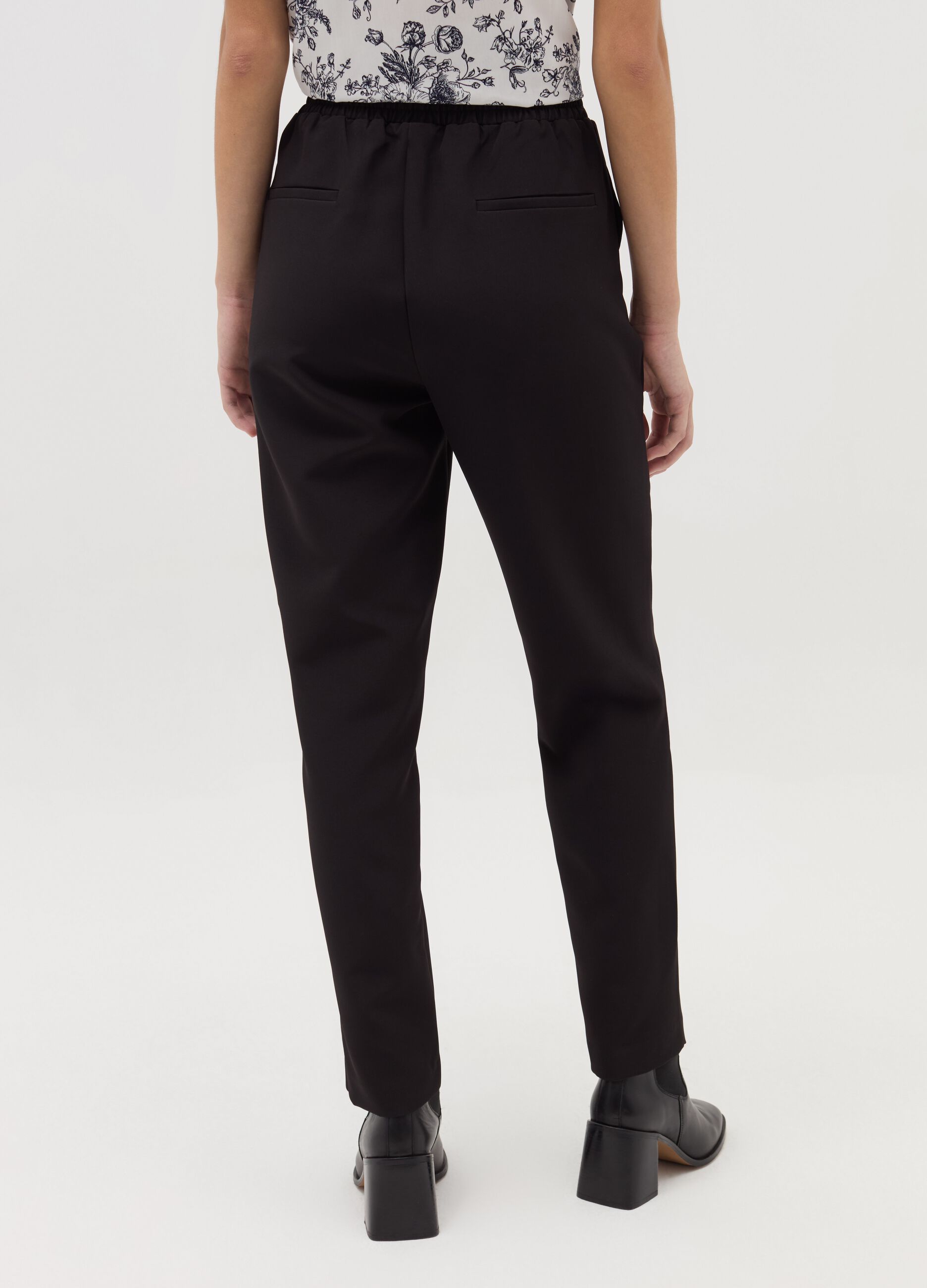 Stretch cigarette trousers