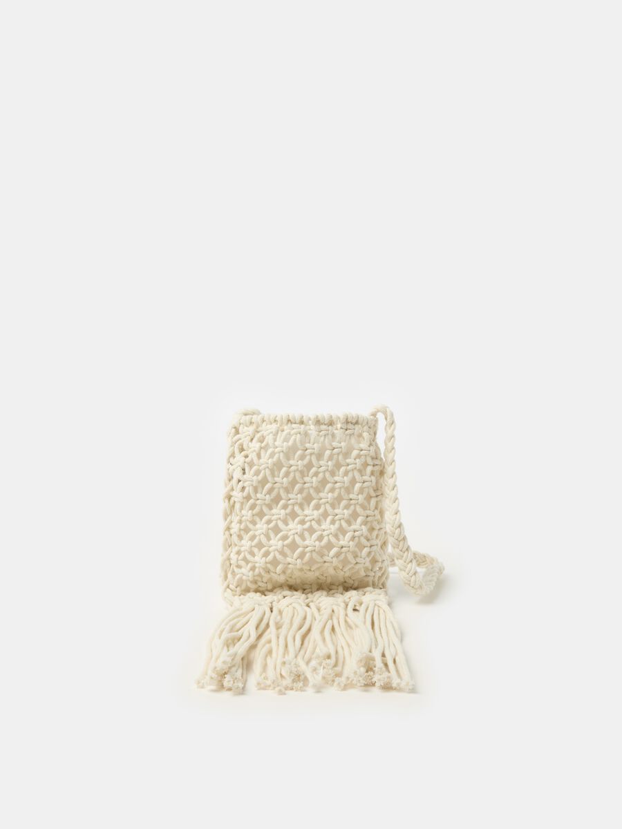 Crochet bag with fringing_0