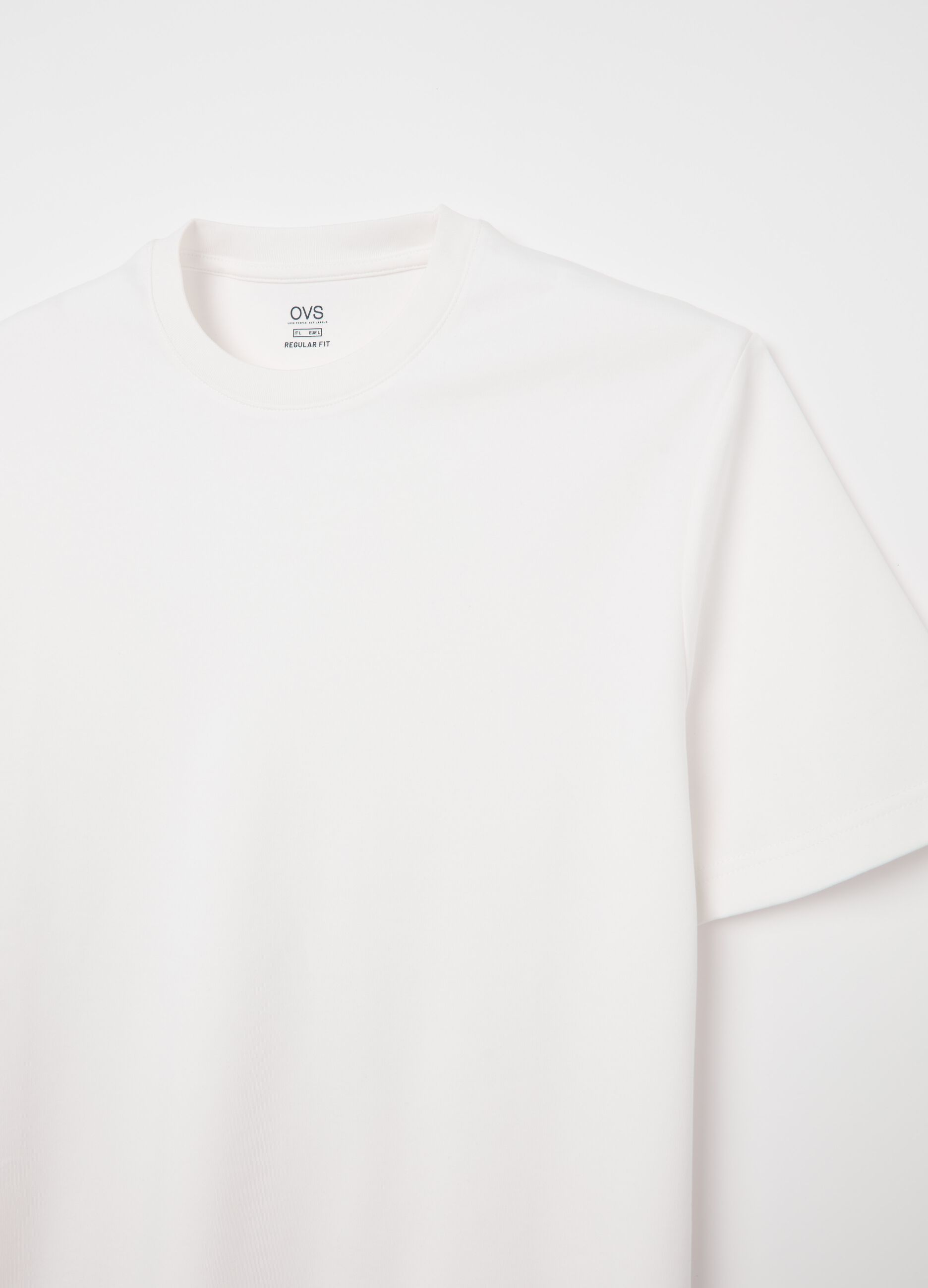 Interlock cotton T-shirt