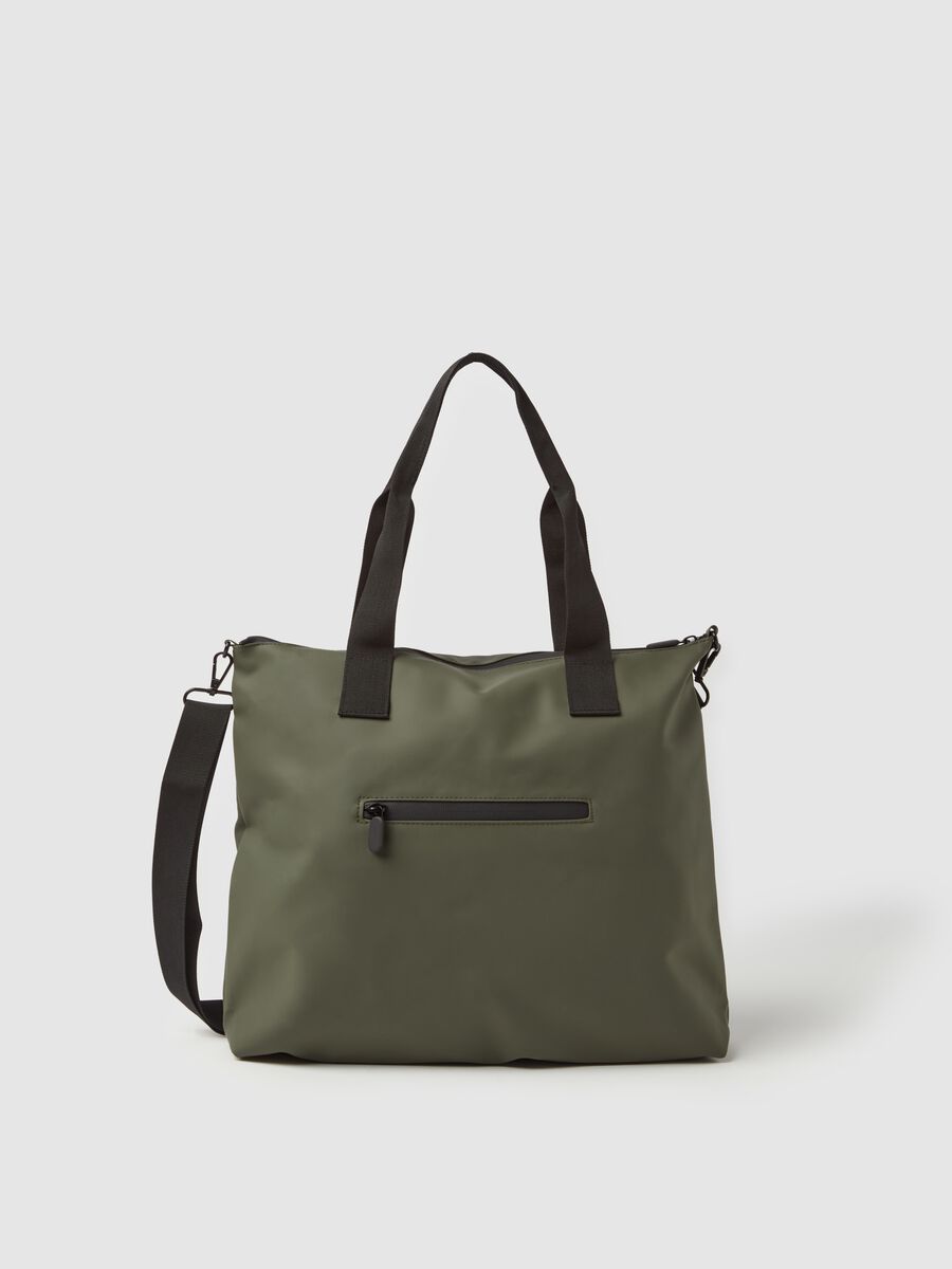 Borsa shopper impermeabile con tracolla_1