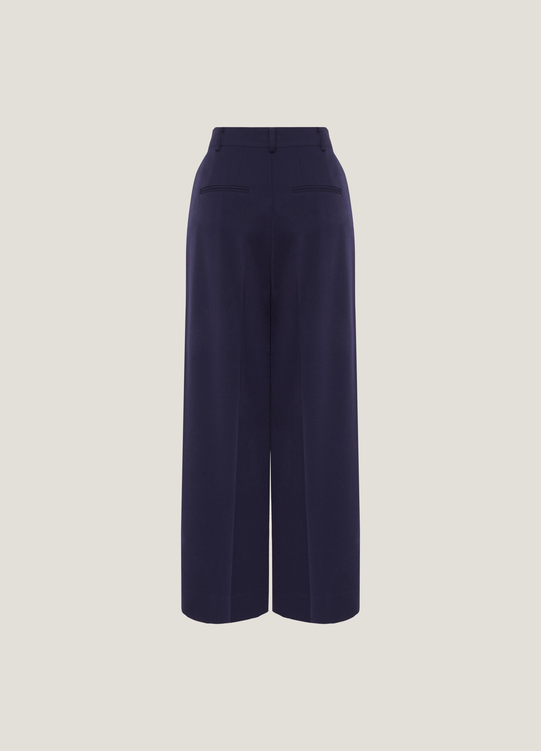 Wide-leg trousers with darts