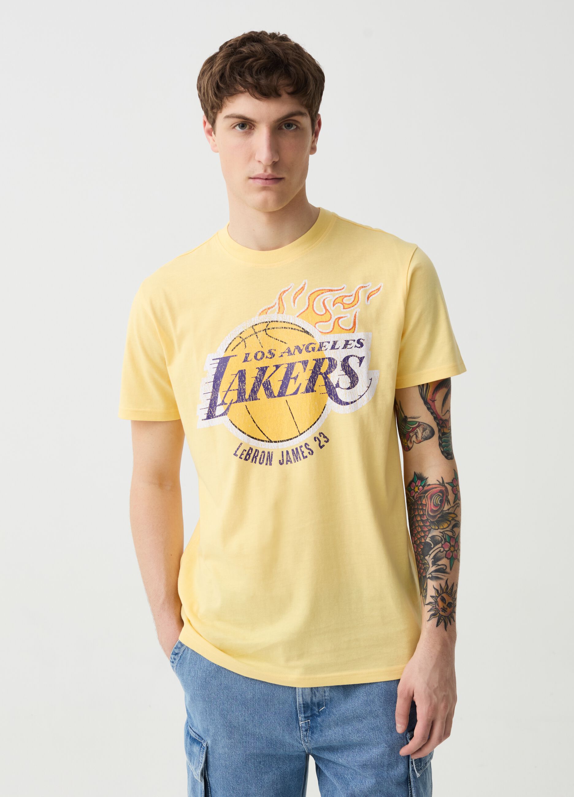 Ovs T-shirt con stampa NBA Los Angeles Lakers