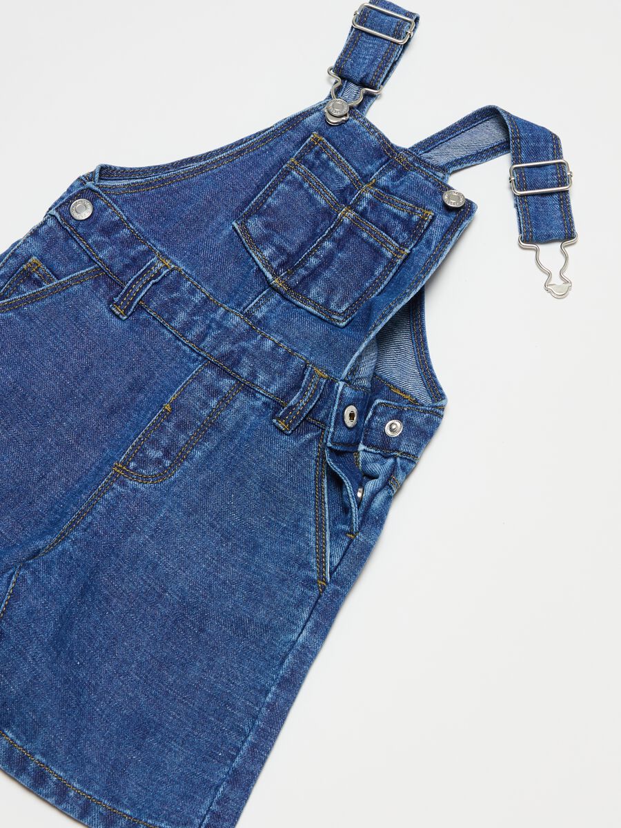 Cotton and linen denim dungarees_2
