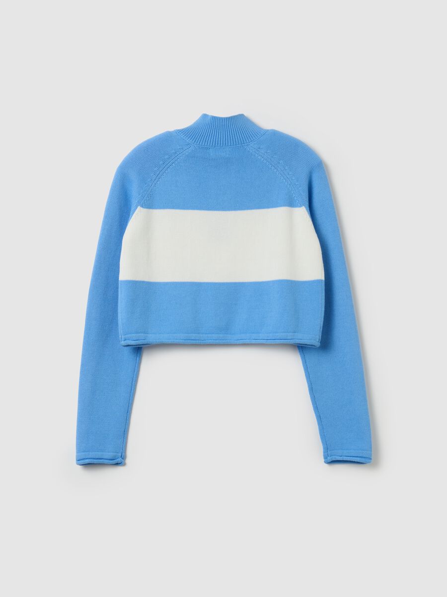 Cropped half-zip sweatshirt_1