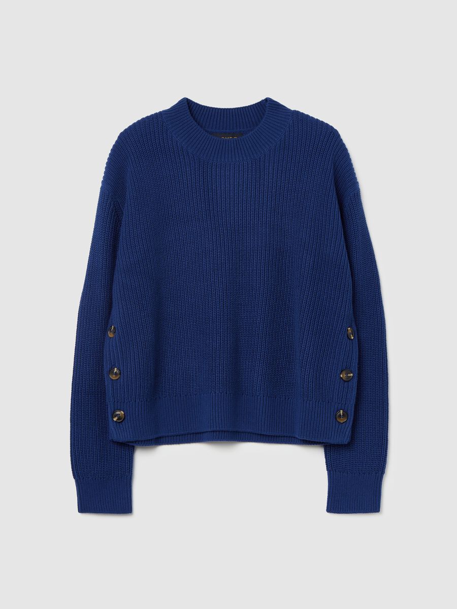 Ribbed pullover with buttons_4