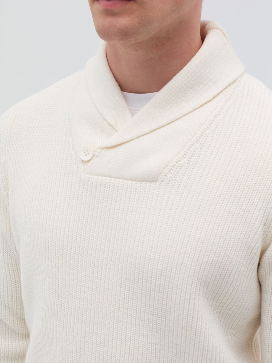 Pullover with shawl neck_3