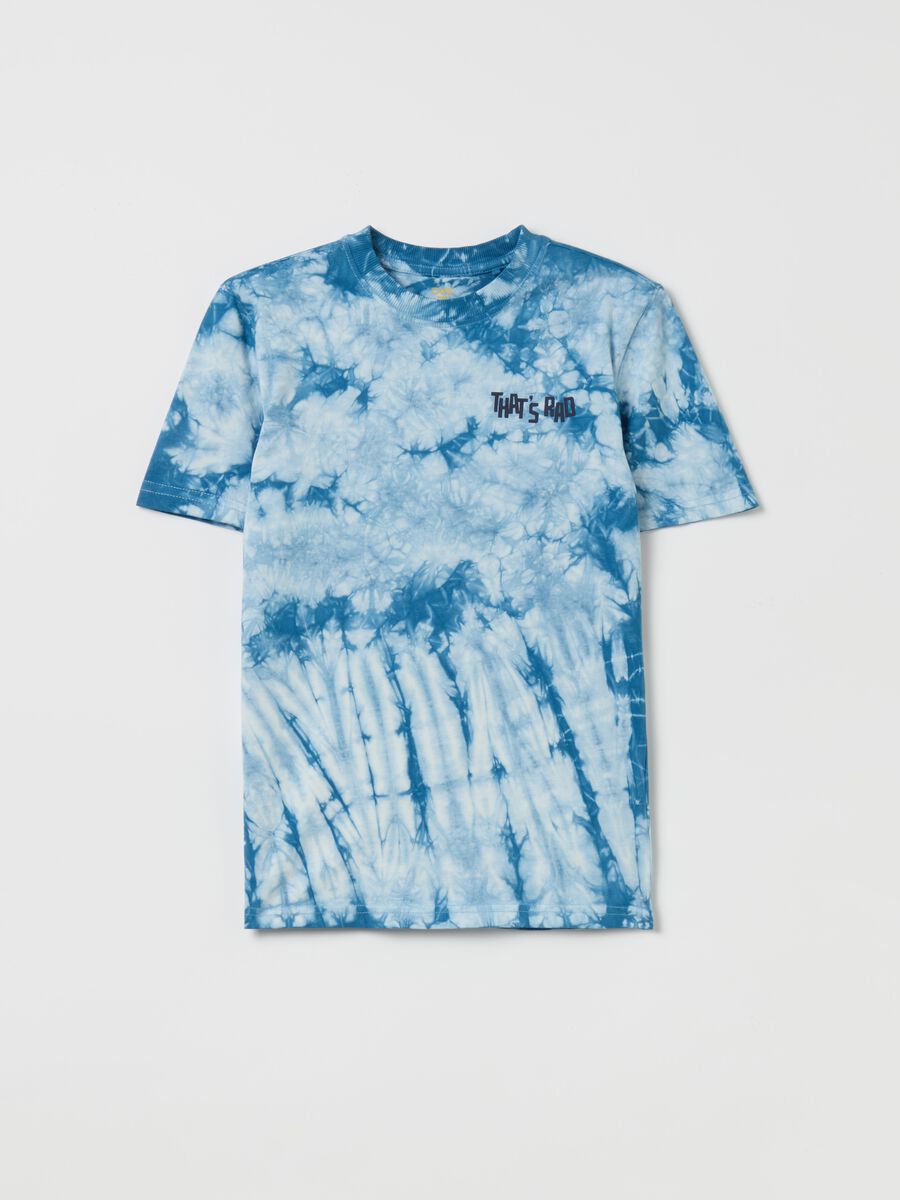 T-shirt Tie Dye con stampa "That's Rad"_0