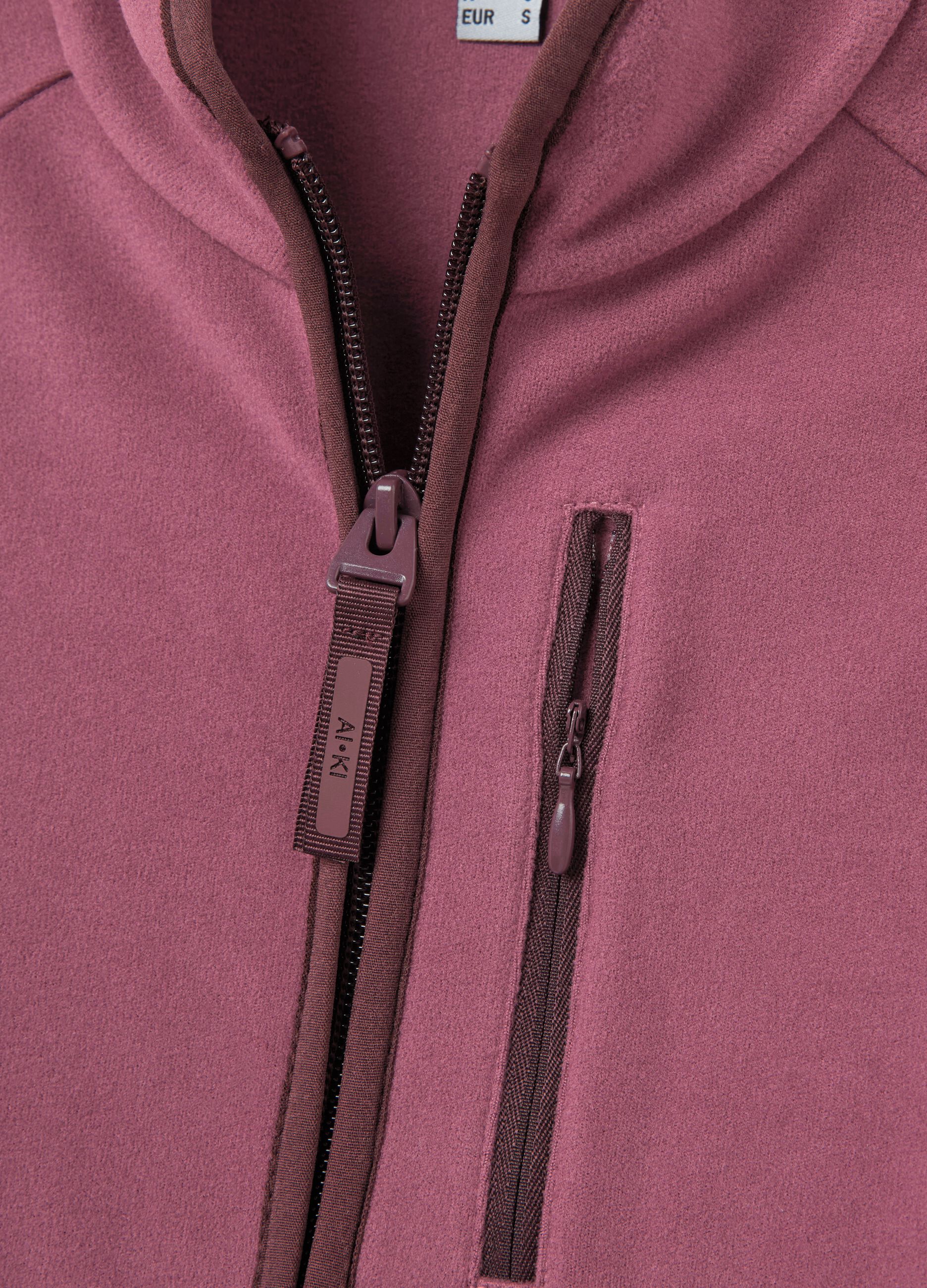 AI•KI full-zip sweatshirt in fleece