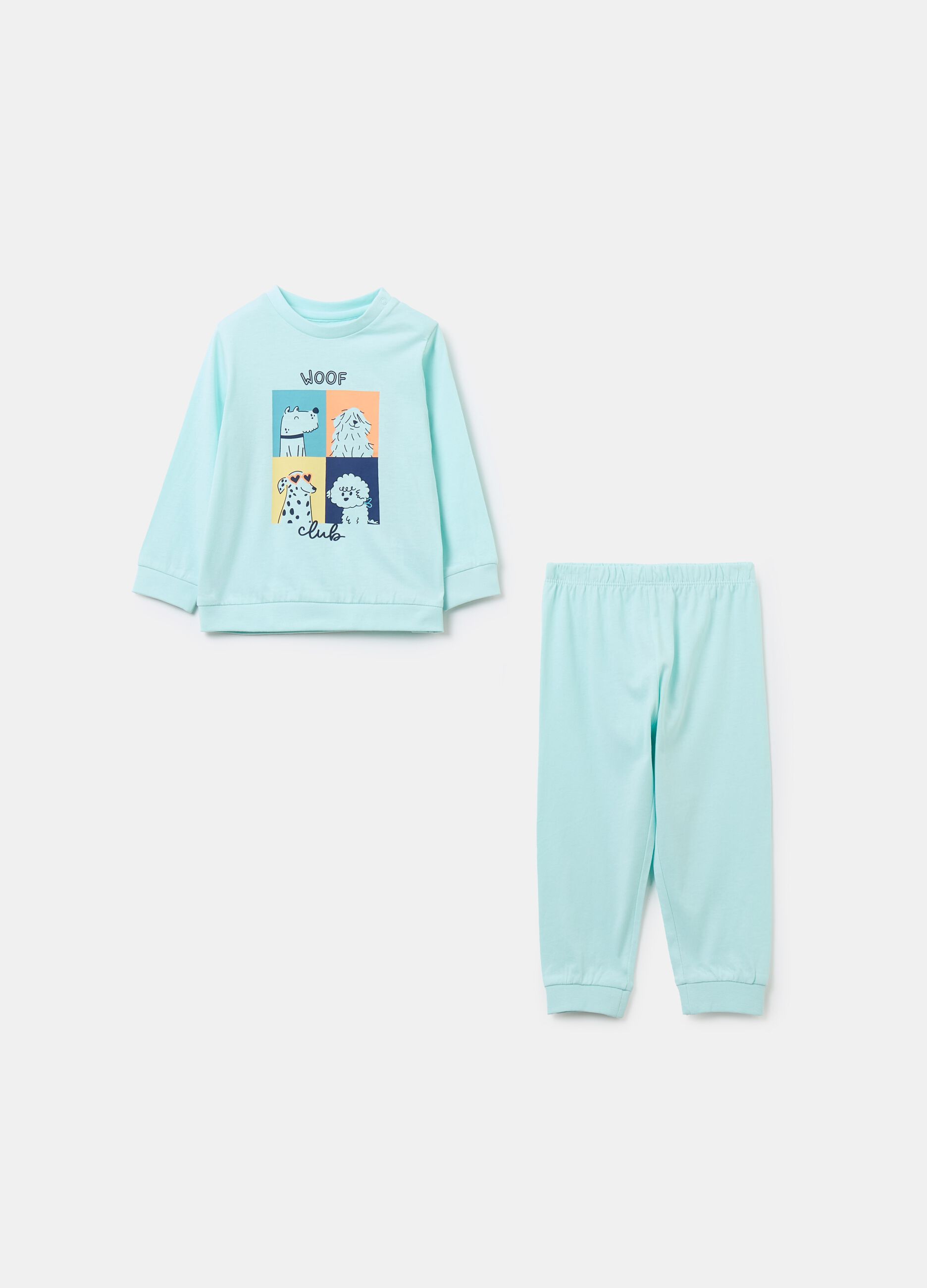 Organic cotton pyjamas with print