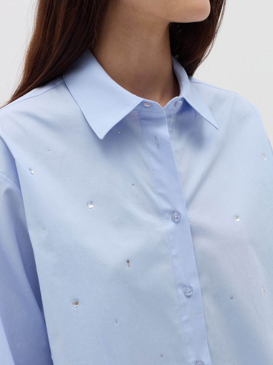 Oversized stretch cotton shirt_3