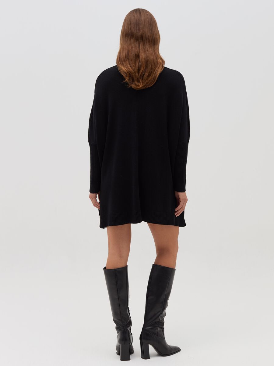 Cable-knit dress with high neck_2