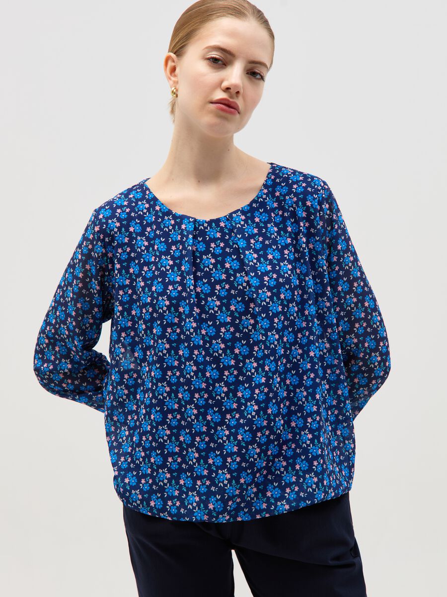 Blouse with small flowers print_1