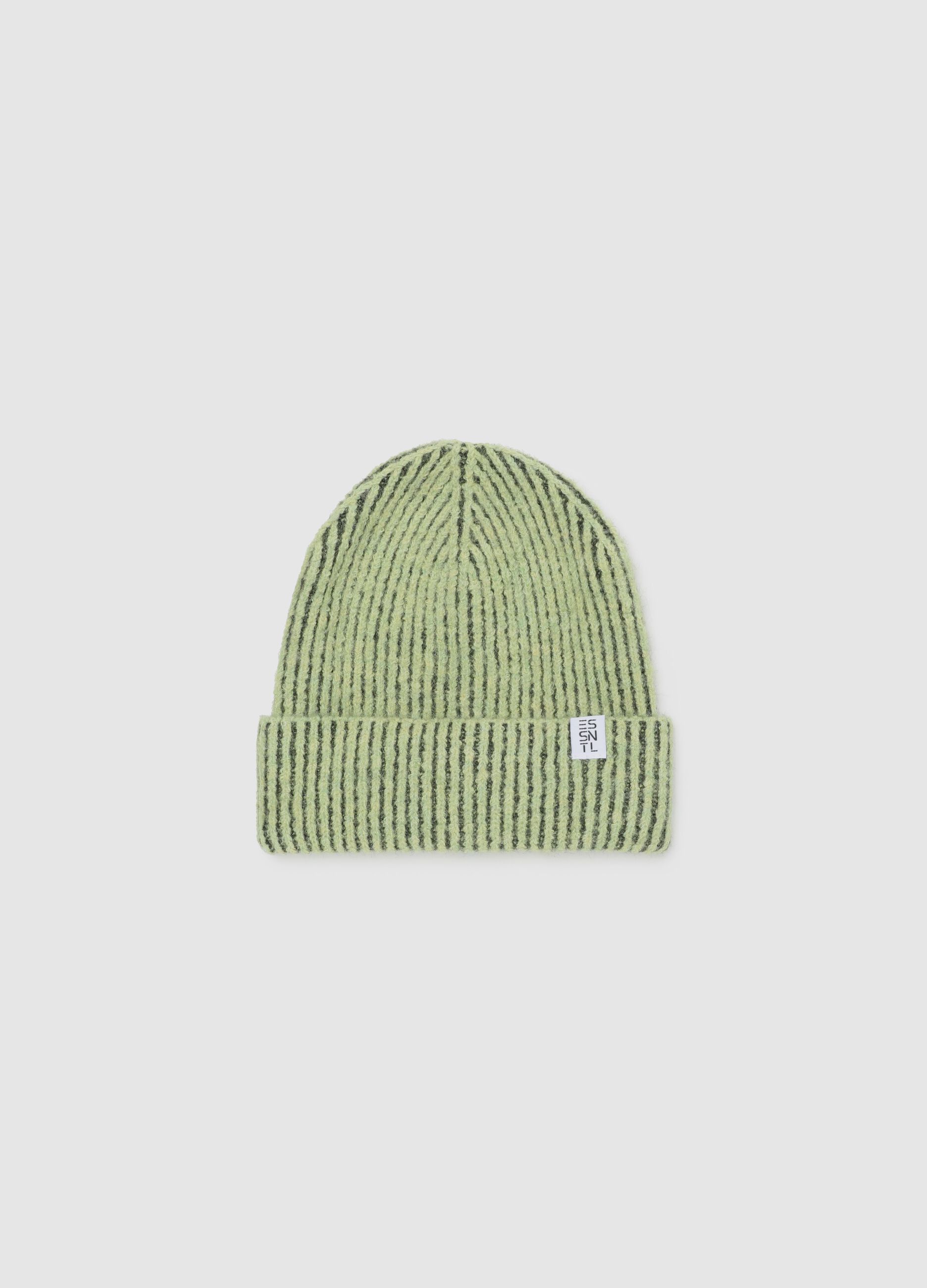 Essential hat in two-tone ribbing