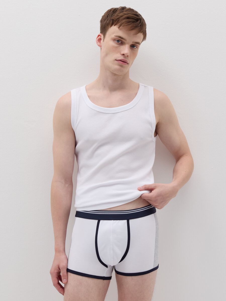 Boxer shorts with contrasting details_0