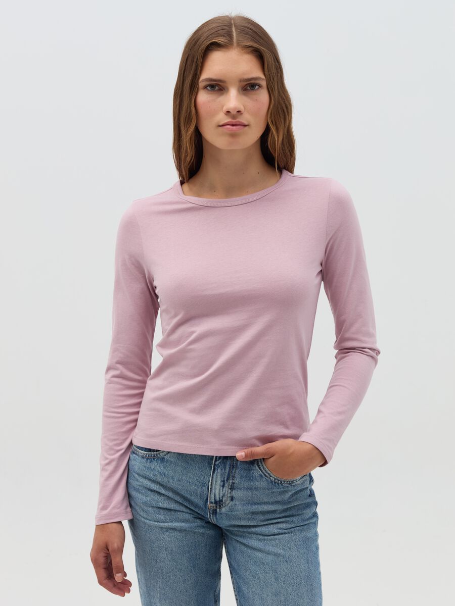 Long-sleeved T-shirt in cotton_1