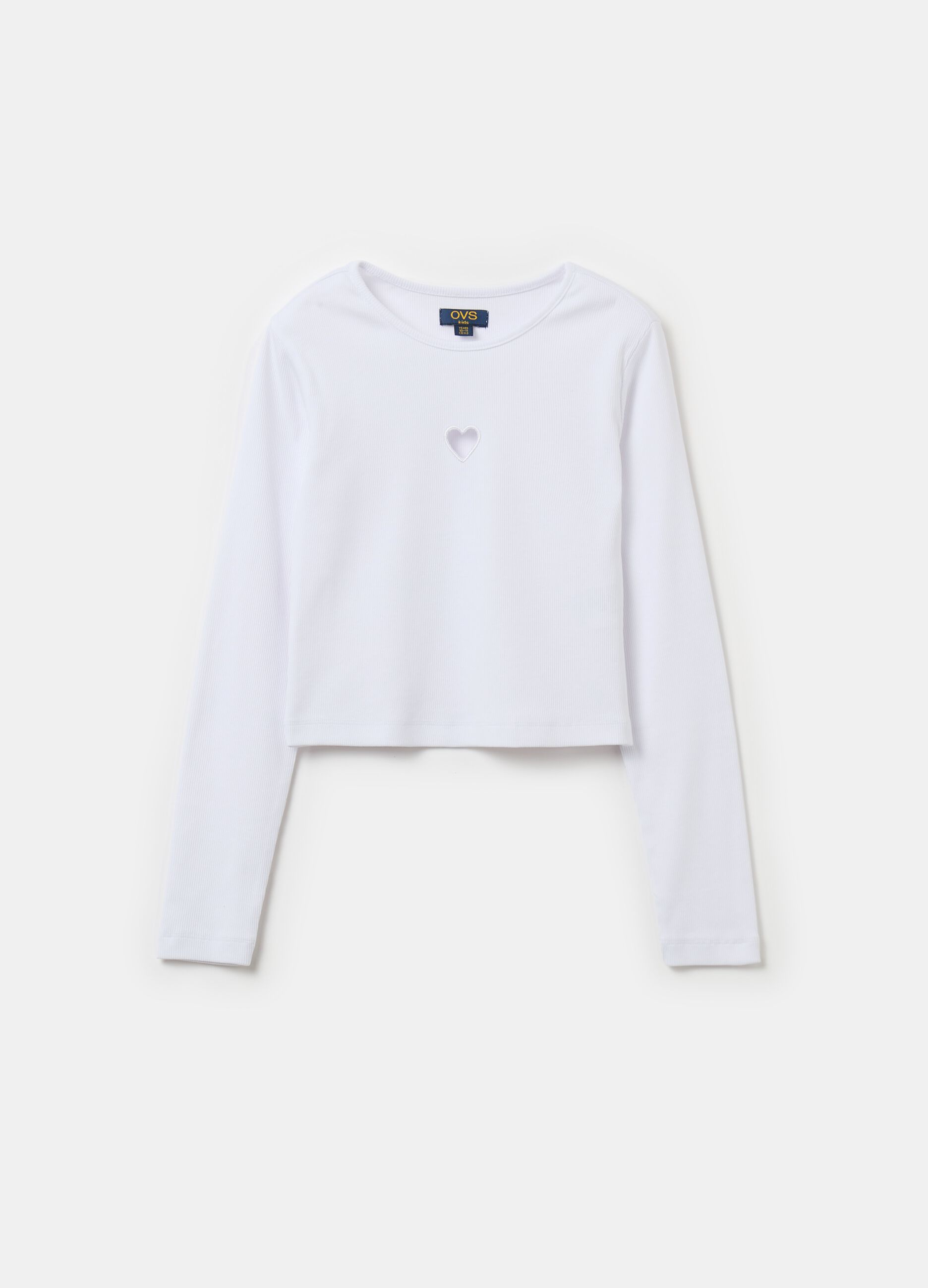 Long-sleeved T-shirt with heart