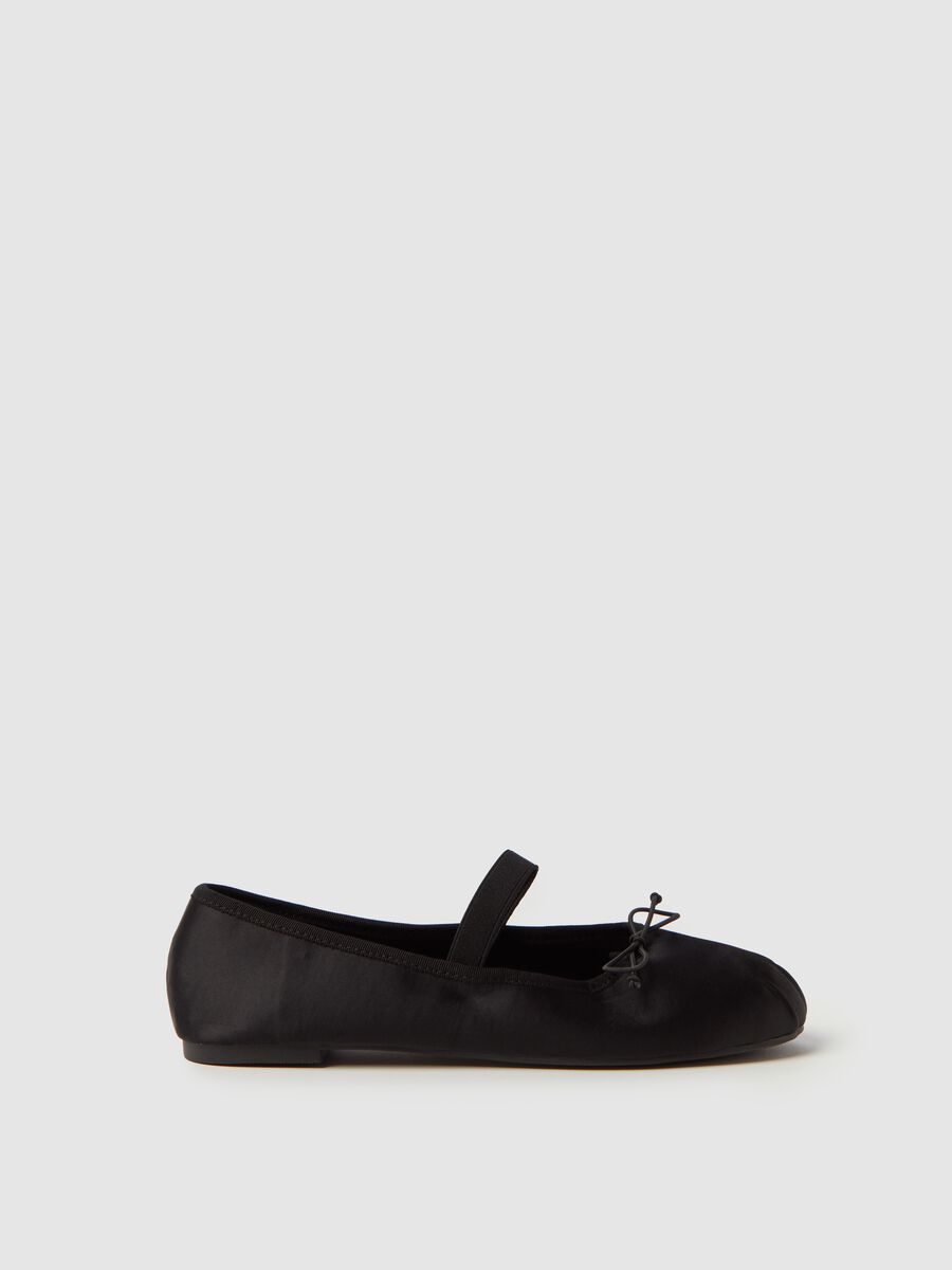 Ballerina flats with elasticated strap_0