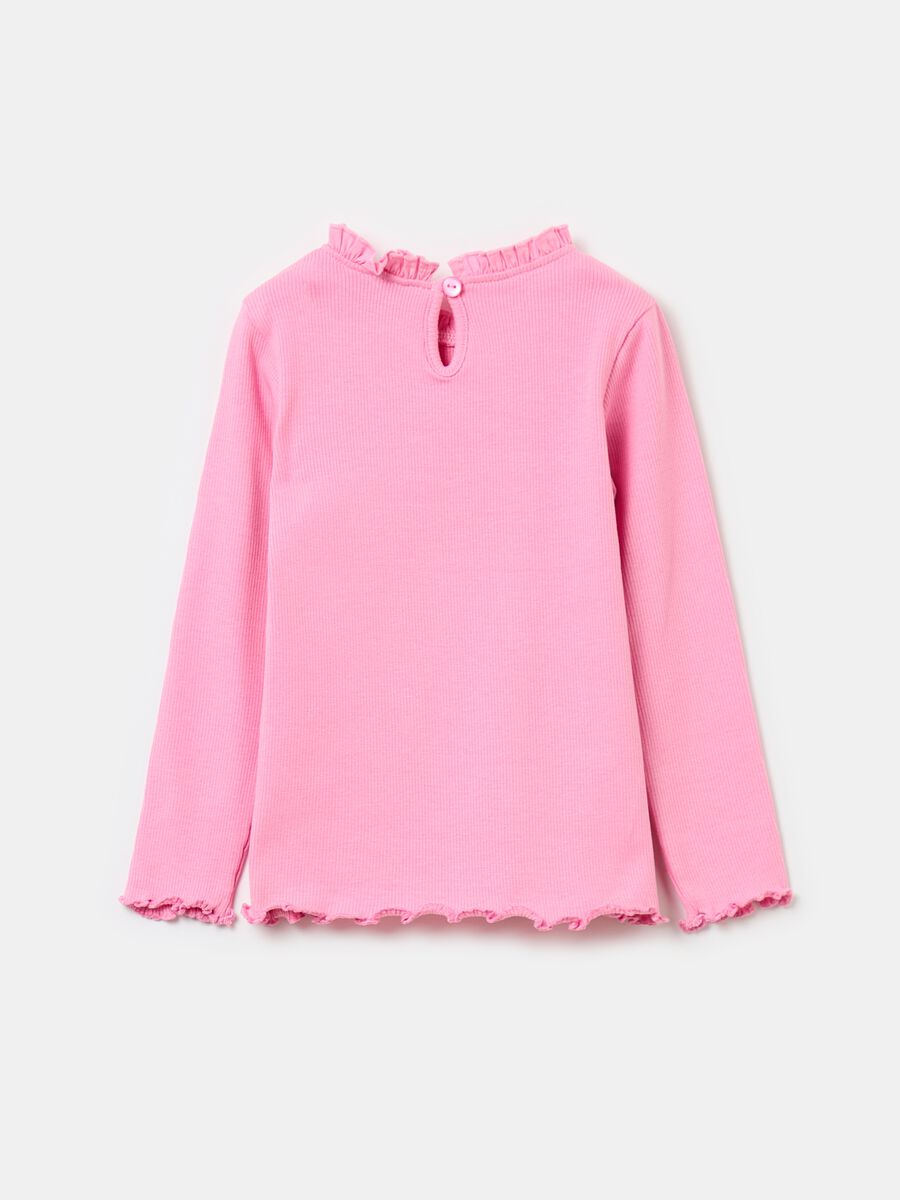 Long-sleeved T-shirt with frills_1