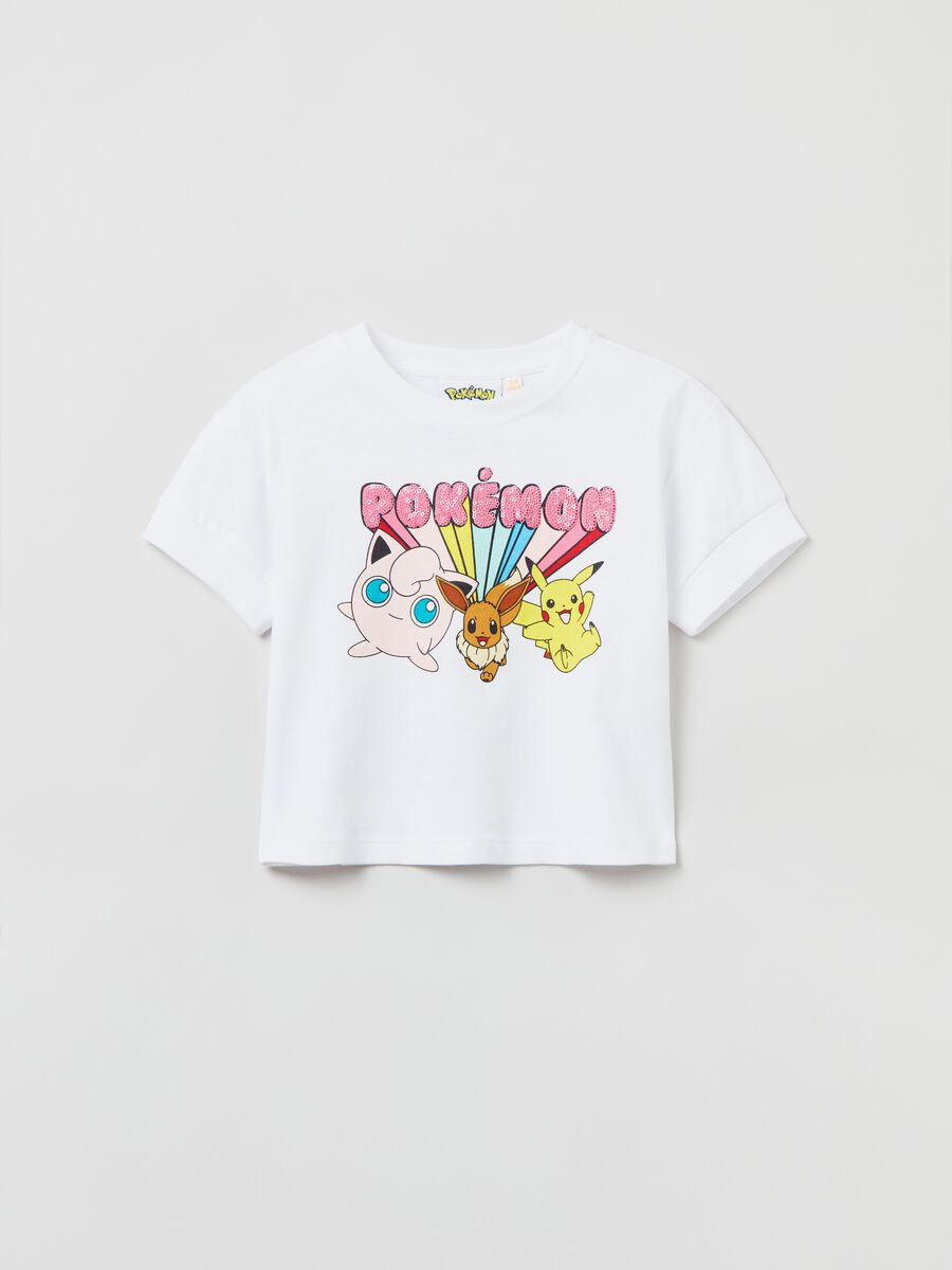 T-shirt in cotone con stampa Pokémon_0