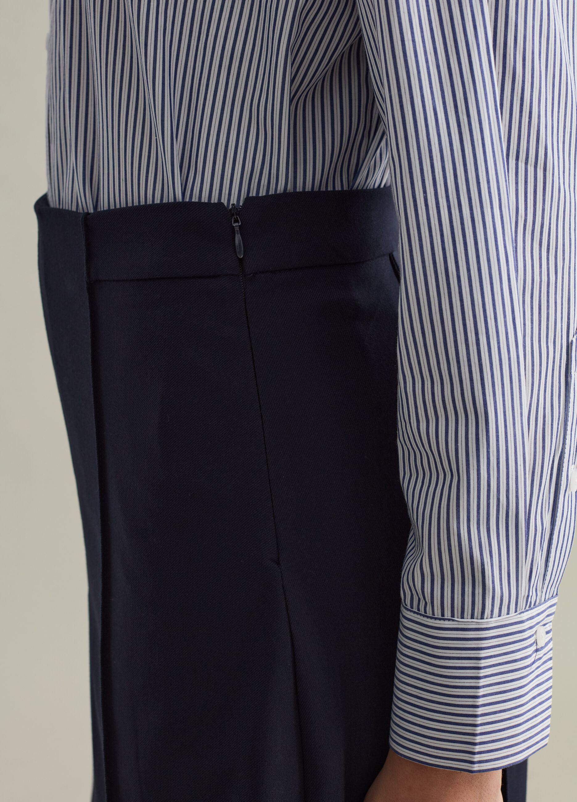 Contemporary pleated miniskirt