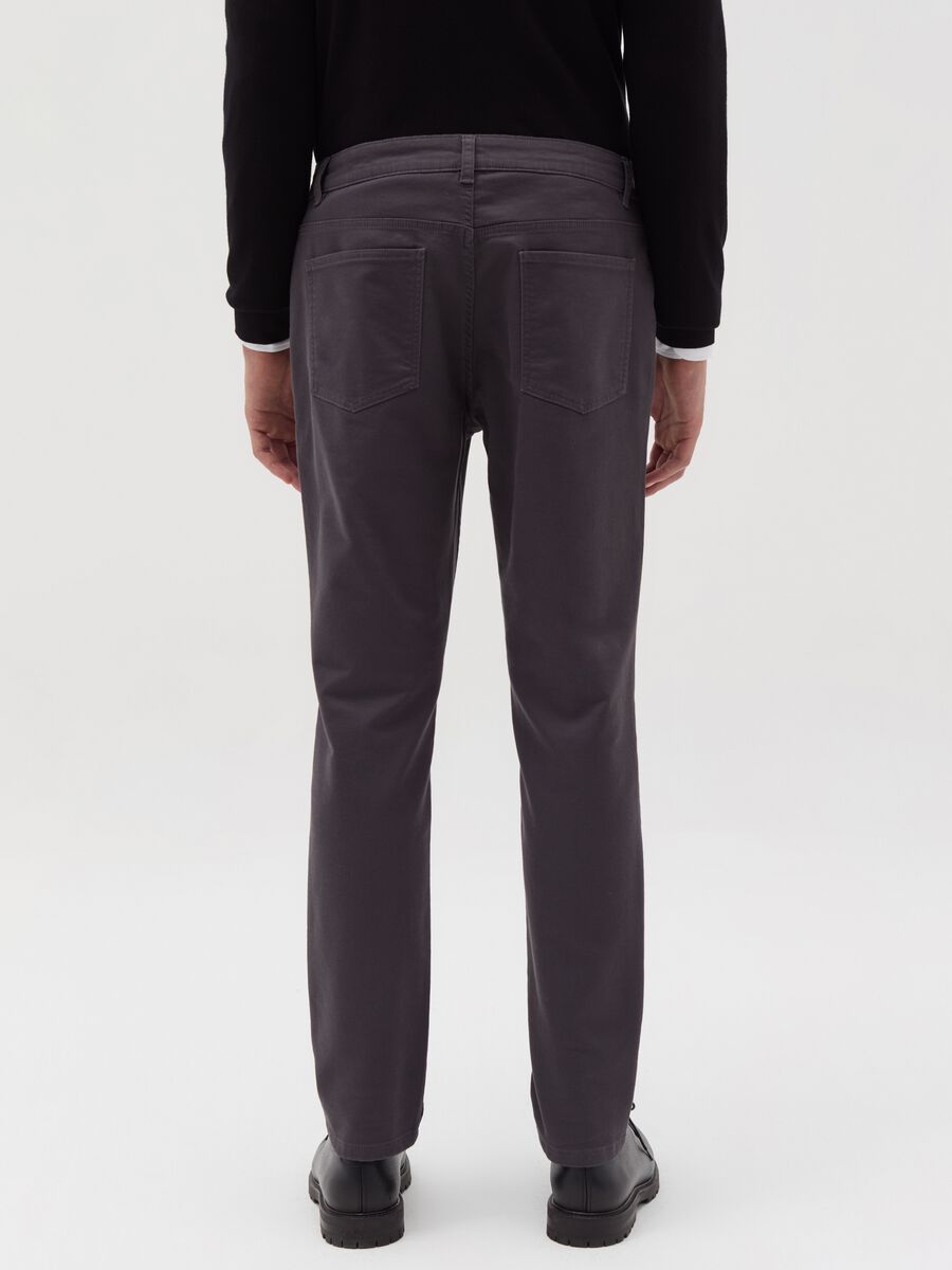 Five-pocket slim-fit trousers_2