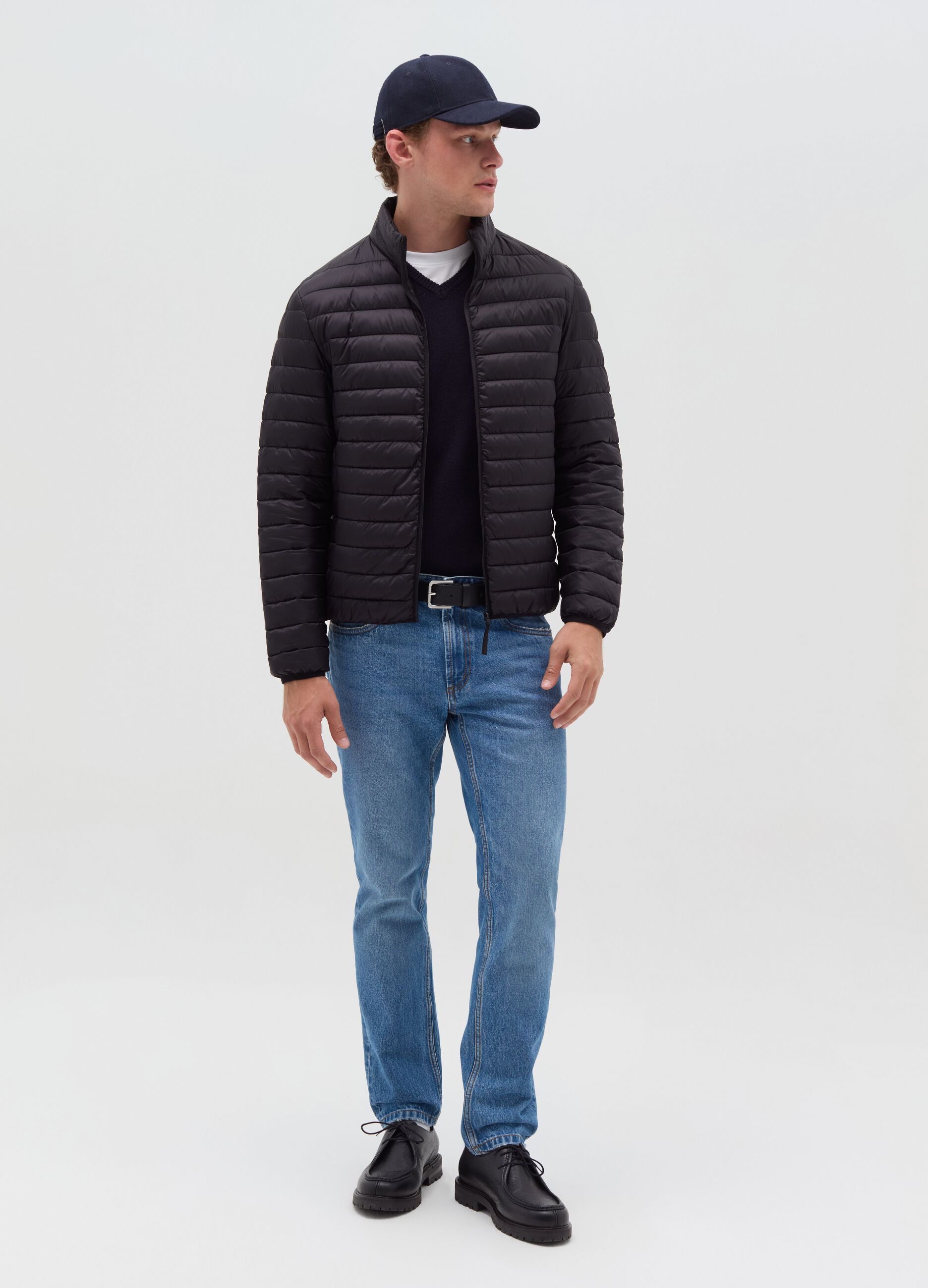 Ultralight full-zip down jacket