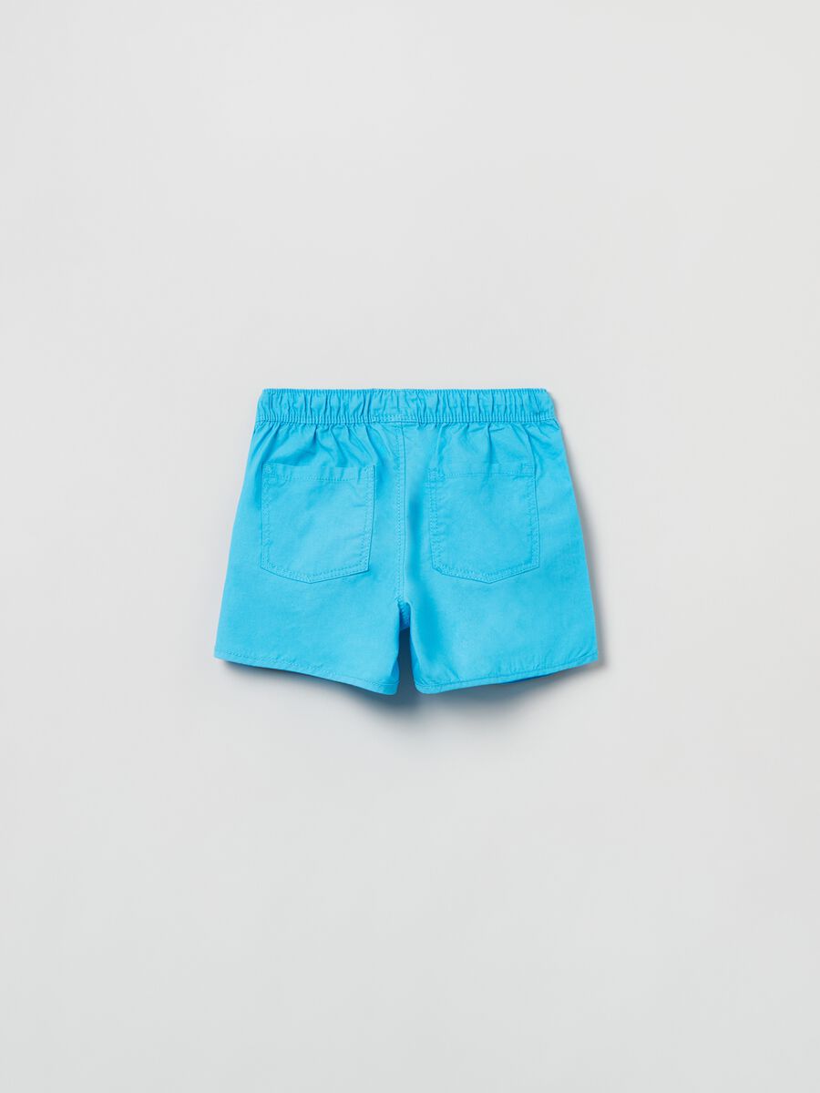 Poplin shorts with drawstring_2