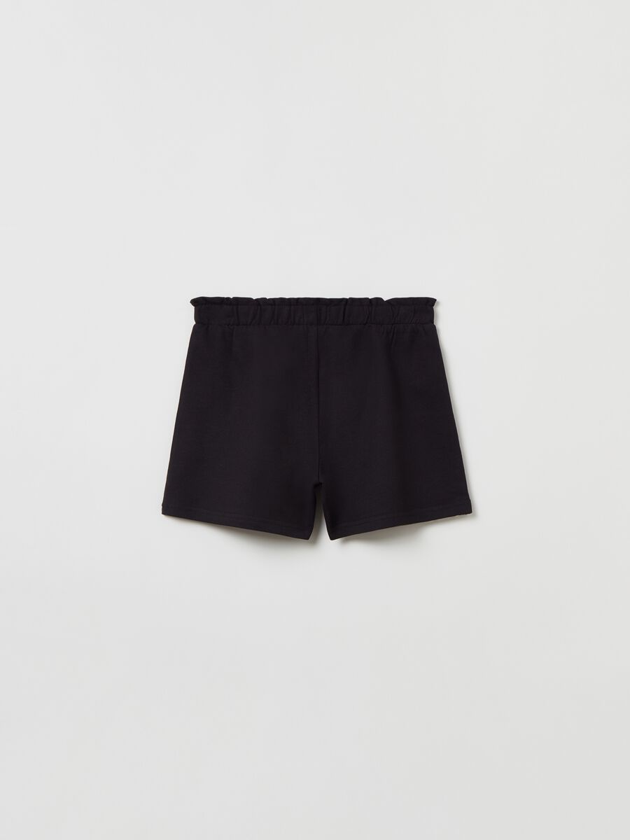 Shorts in French Terry con bande a contrasto_1
