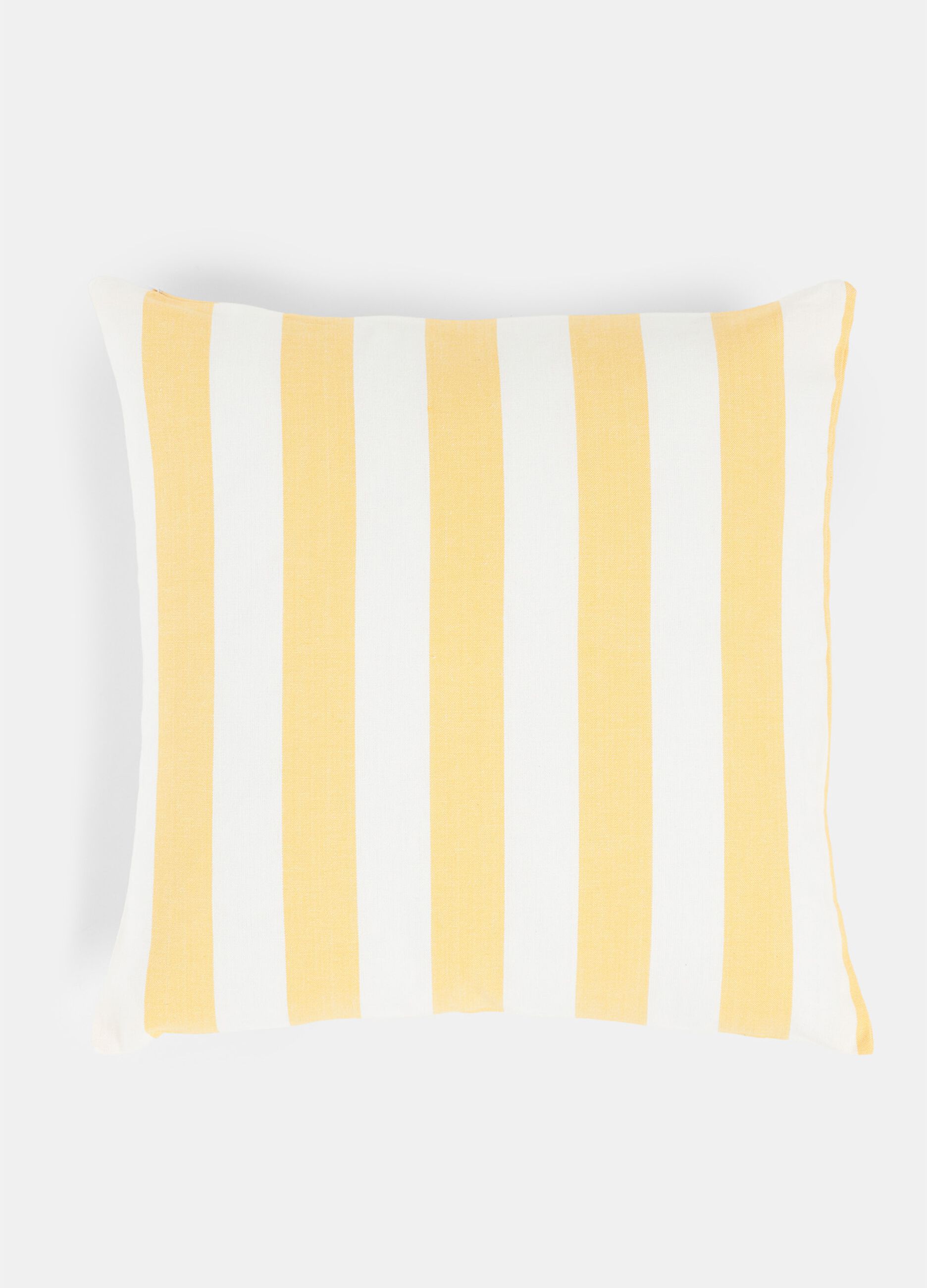 Striped cotton cushion cover