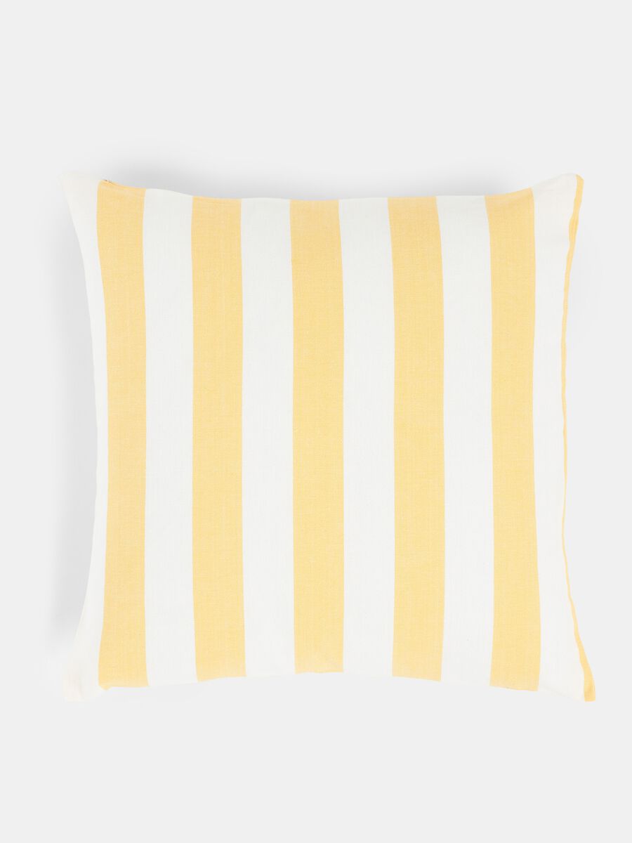 Striped cotton cushion cover_0