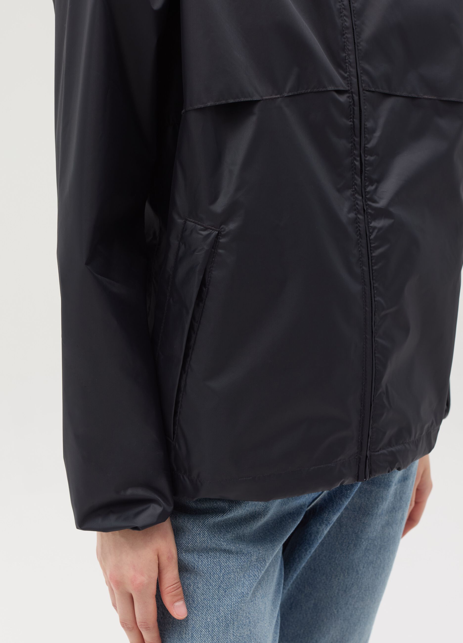 Full-zip waterproof jacket