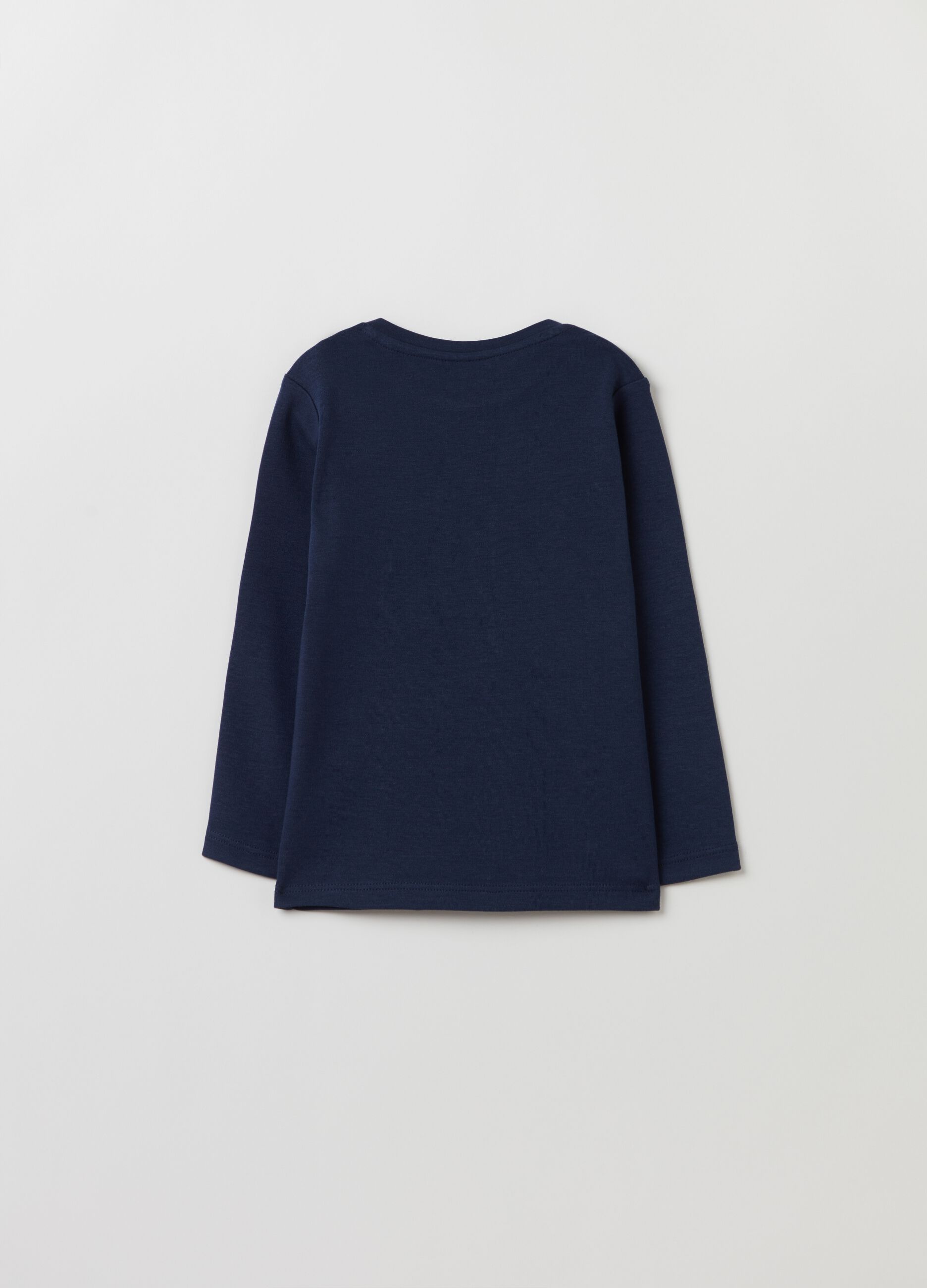 Long-sleeved T-shirt in cotton interlock