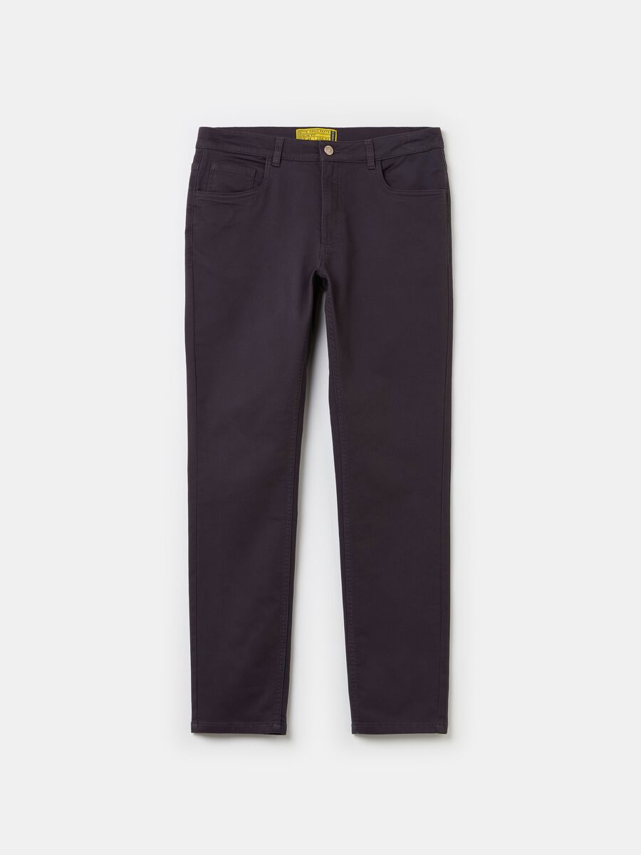 Five-pocket slim-fit trousers_4