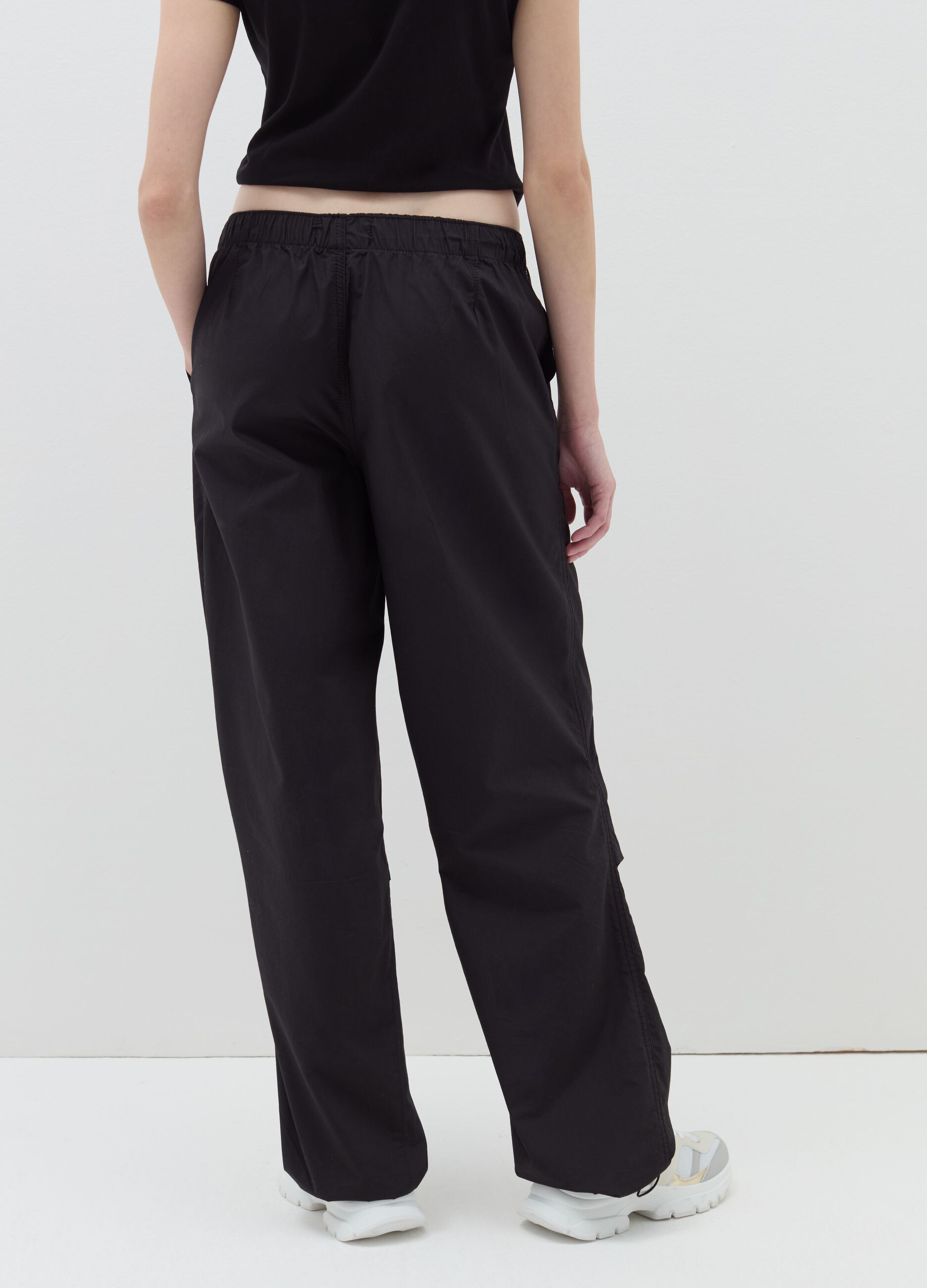 Cotton parachute trousers