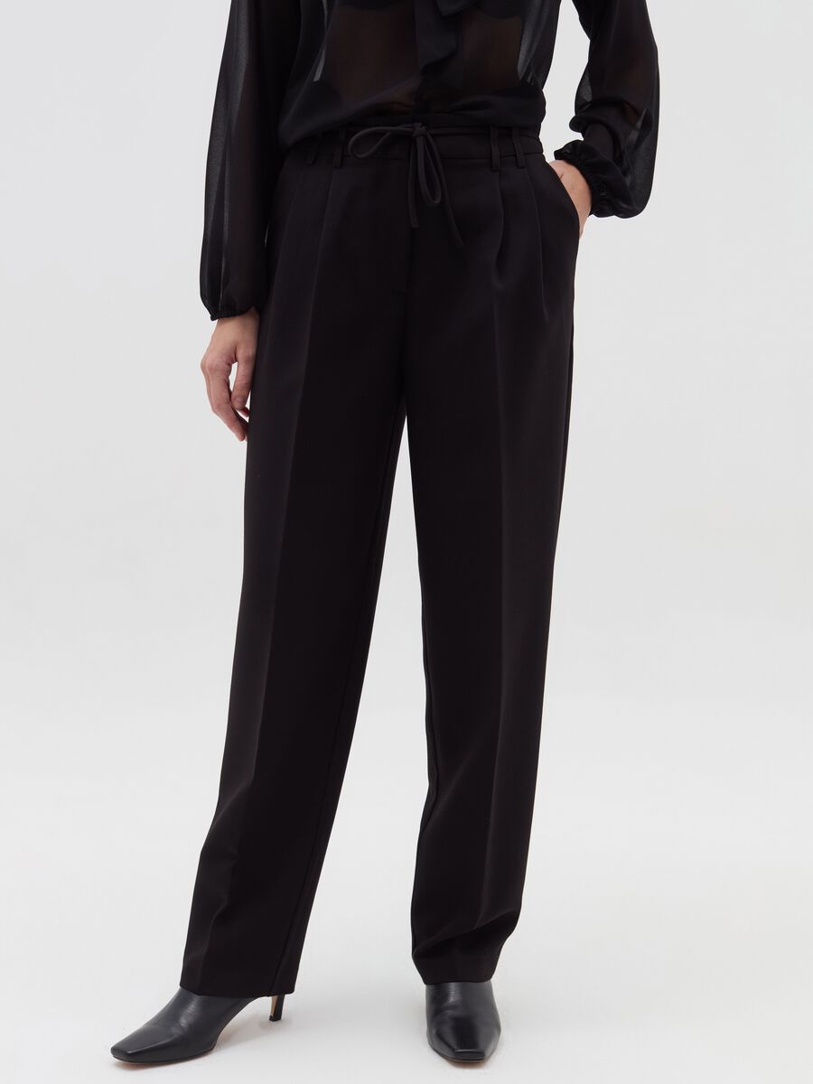 Cigarette trousers with cord_1