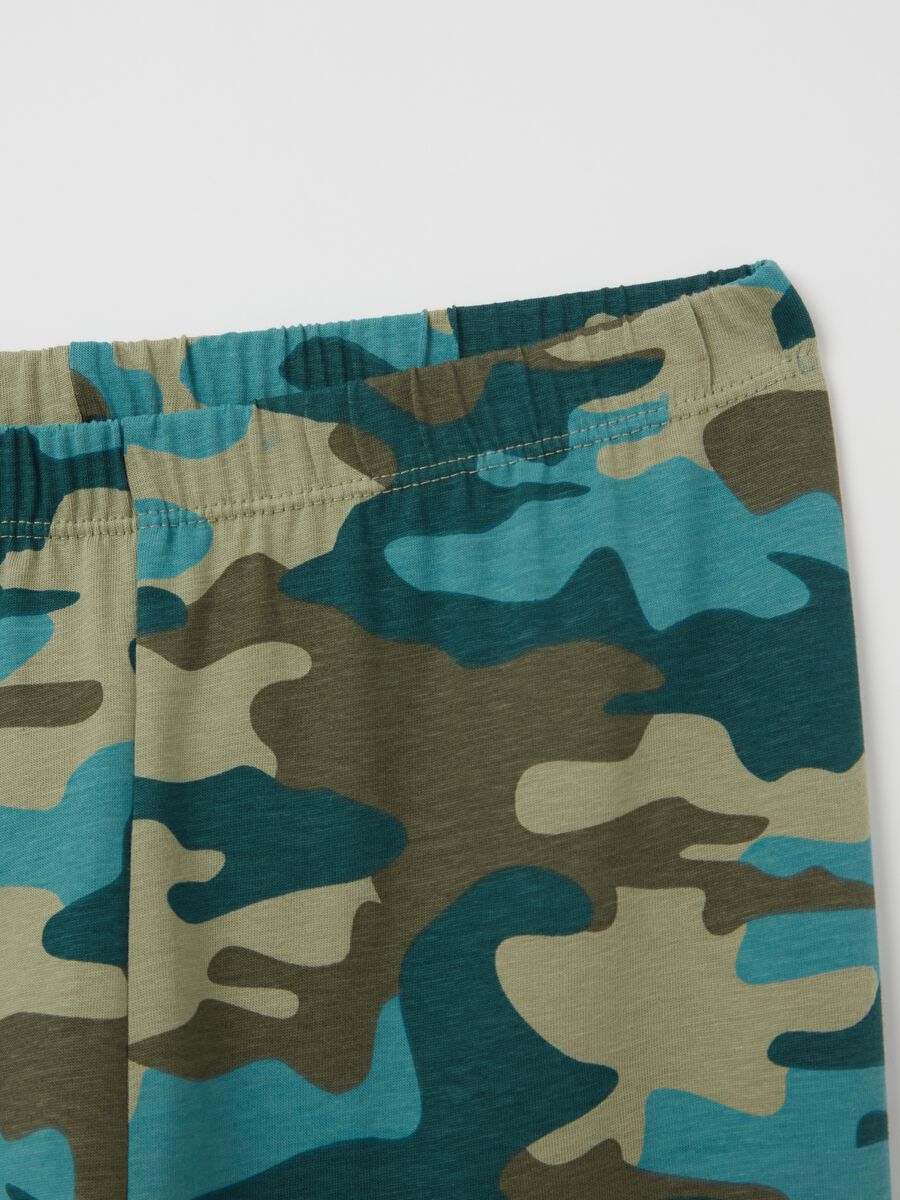 Camouflage pyjamas in organic cotton with print_3