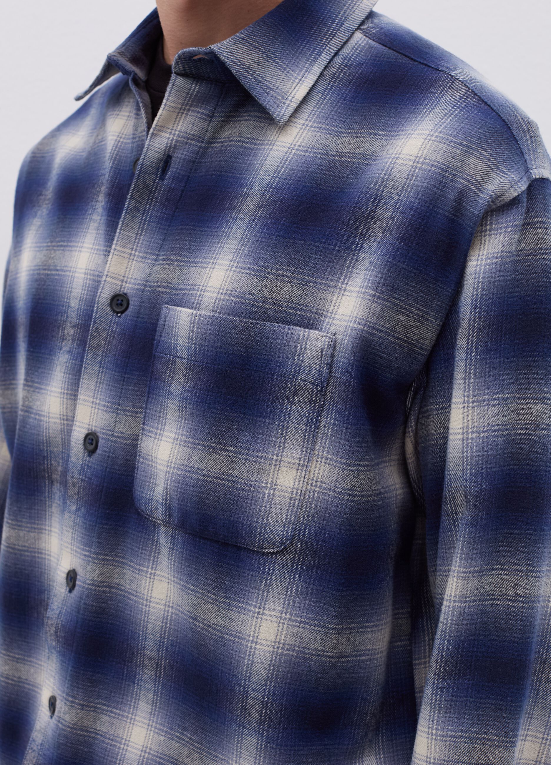 Regular-fit shirt in check flannel