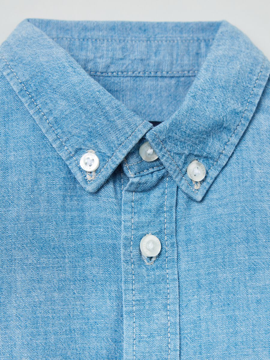 Cotton chambray shirt_2