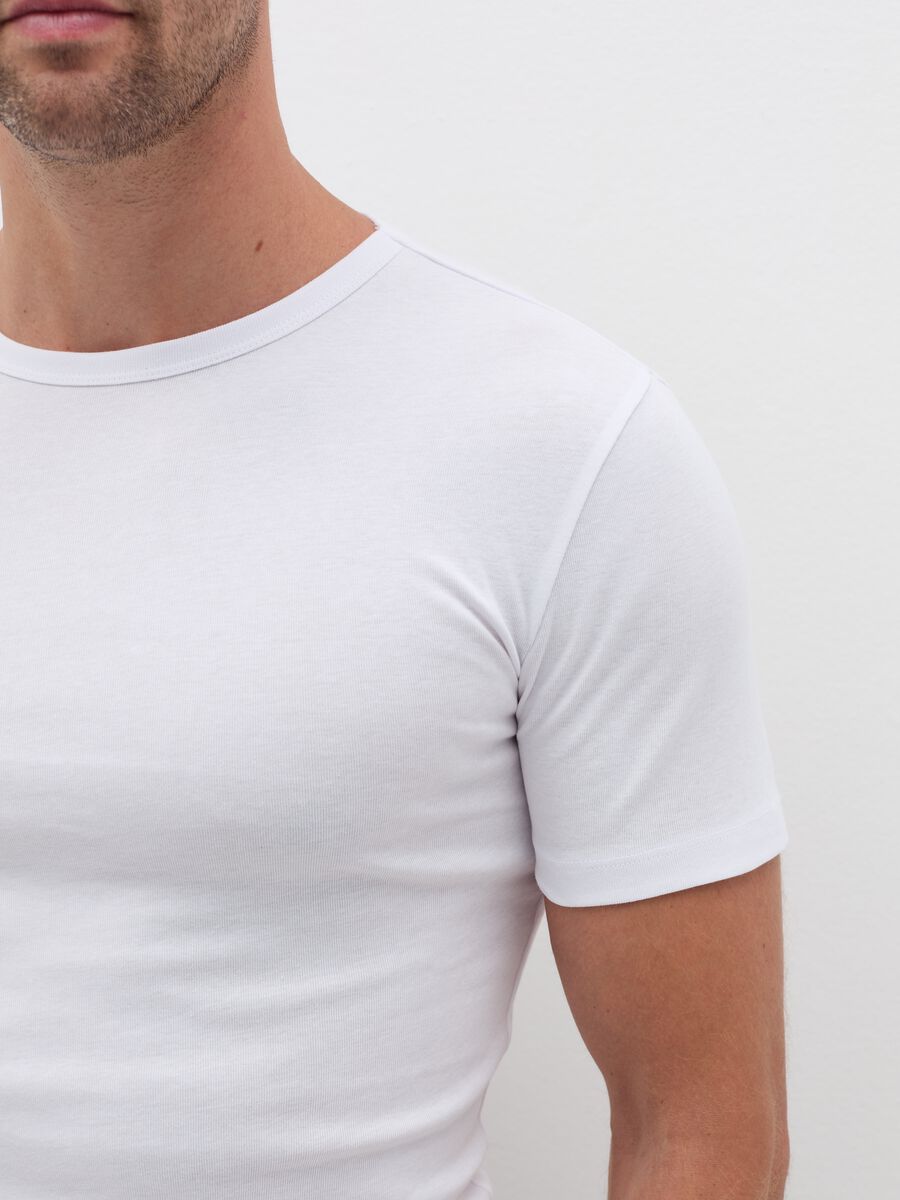 Two-pack undershirts with thin ribbing_2