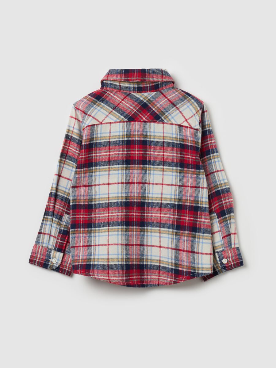 Flannel shirt with check pattern_1