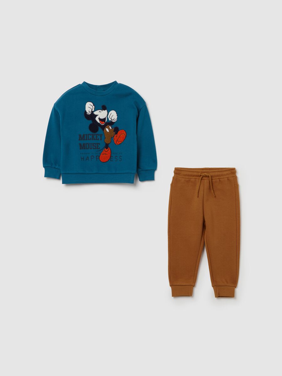 Fleece jogging set with Mickey Mouse print_0