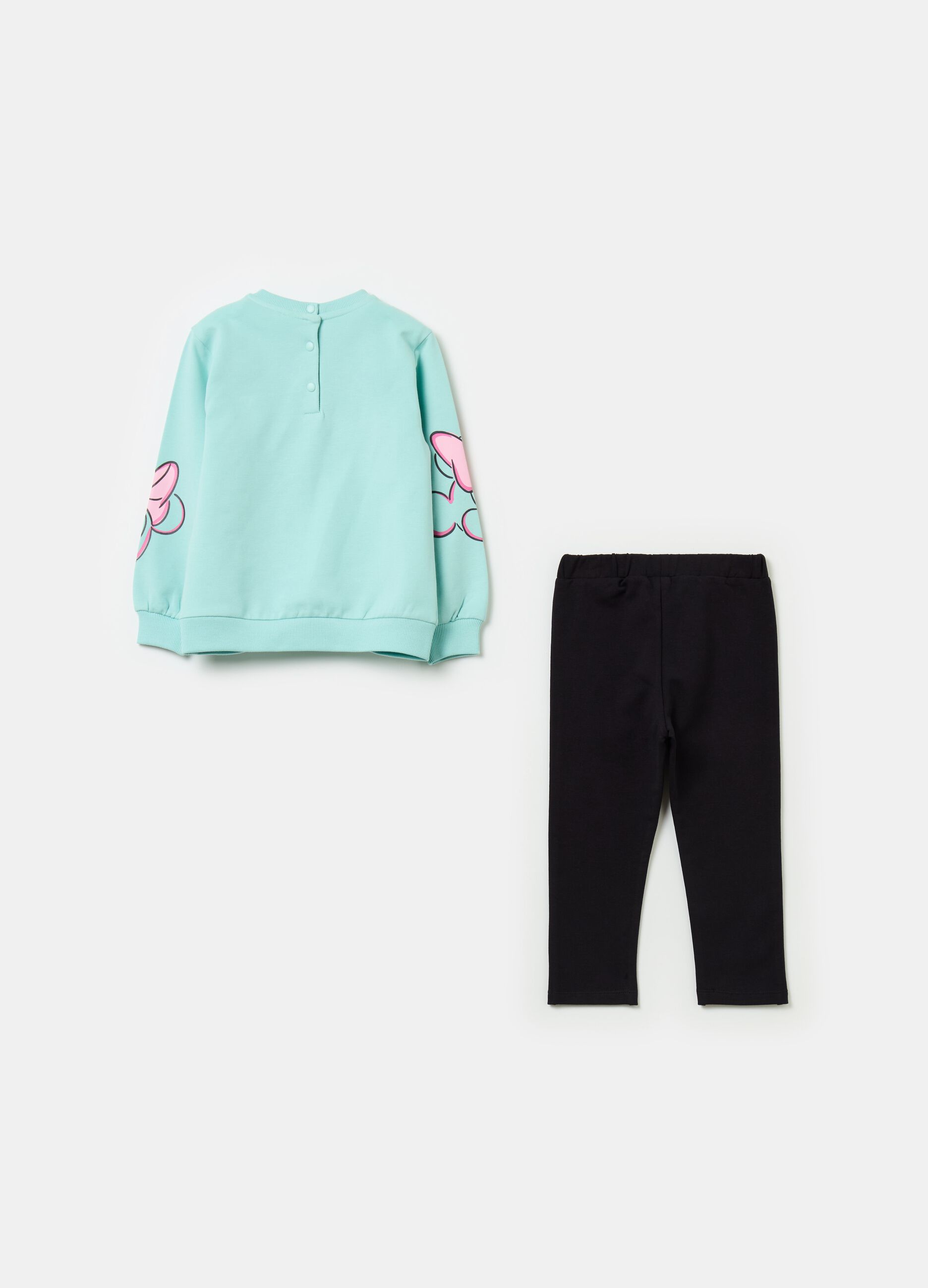 Fleece jogging set with Minnie Mouse print