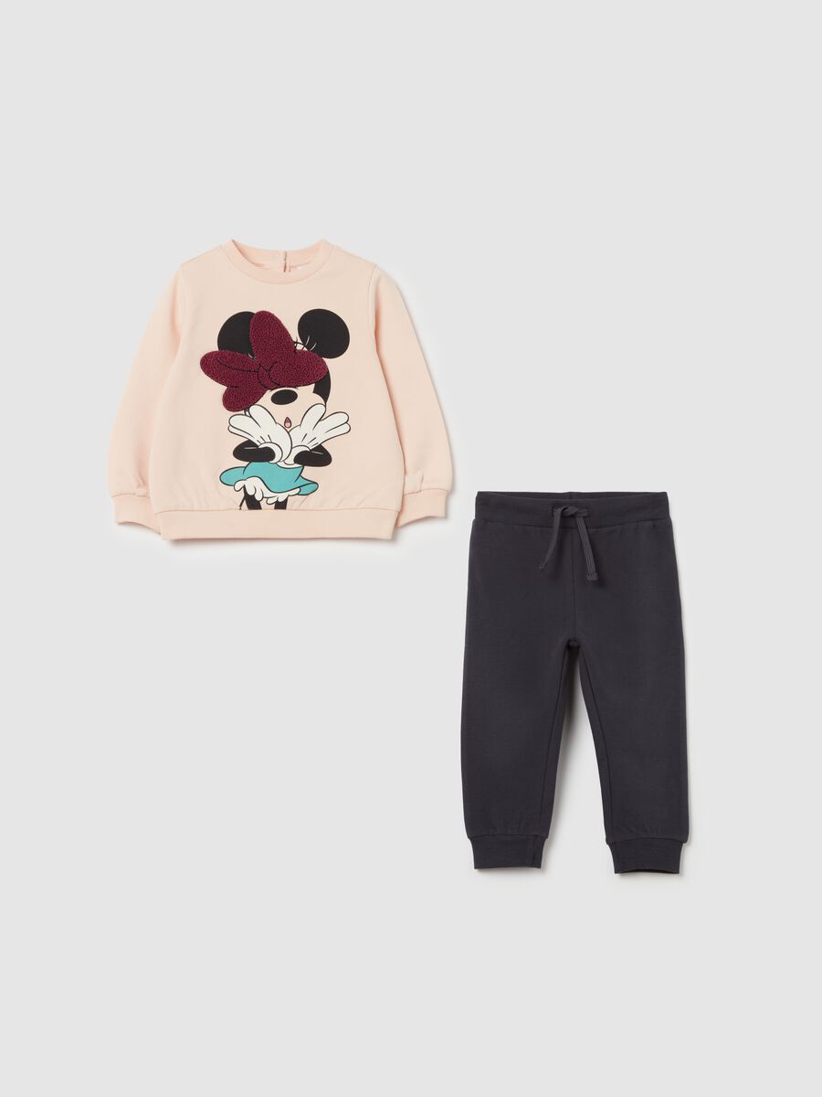 Organic cotton jogging set with Minnie Mouse print_0