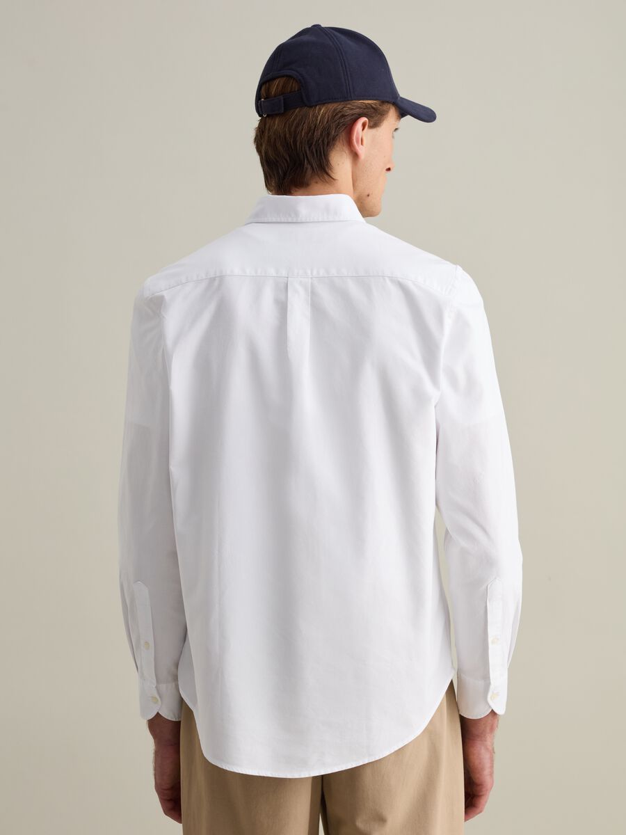 Oxford cotton shirt with button-down collar_2