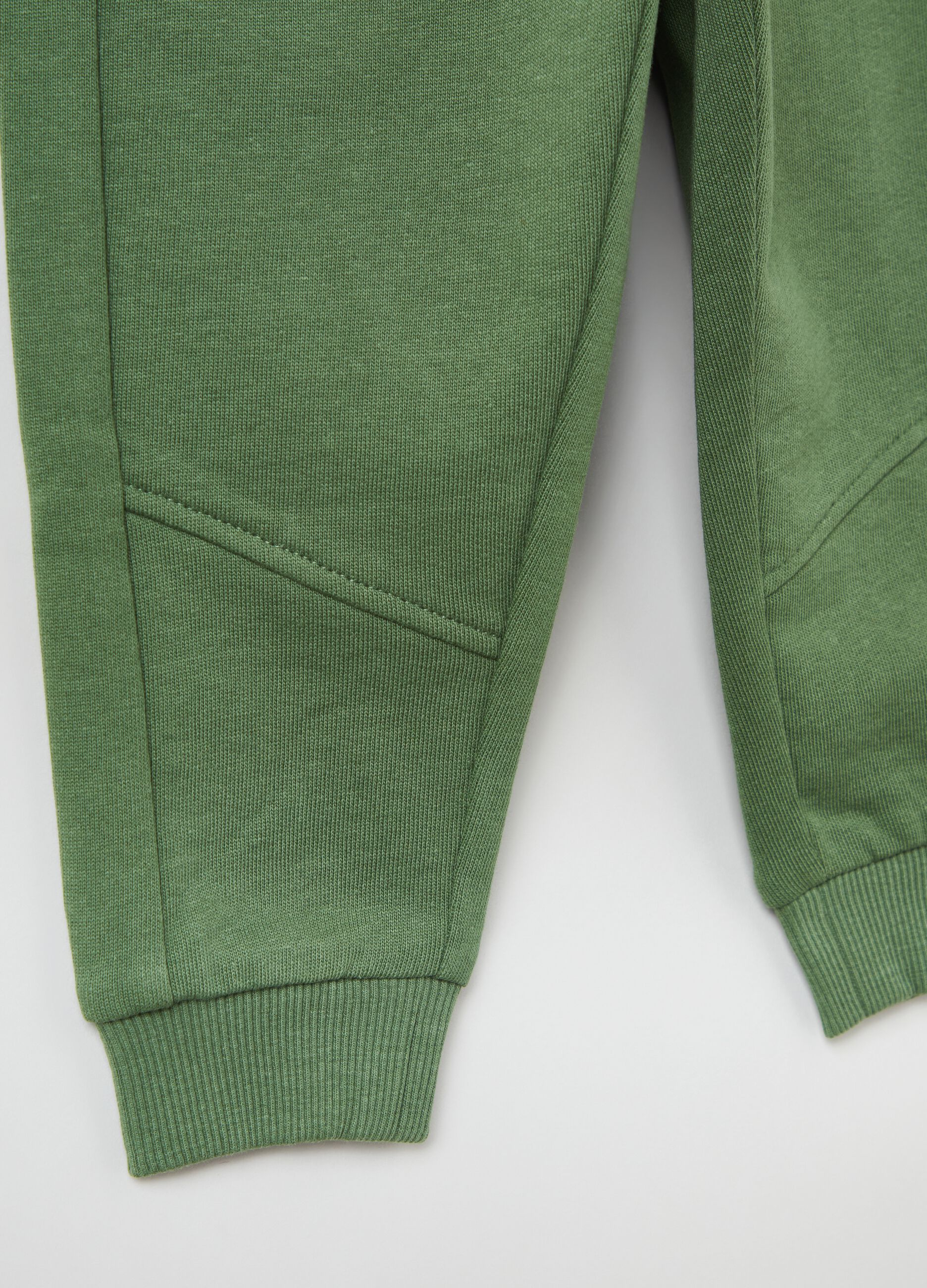 Fleece joggers with drawstring